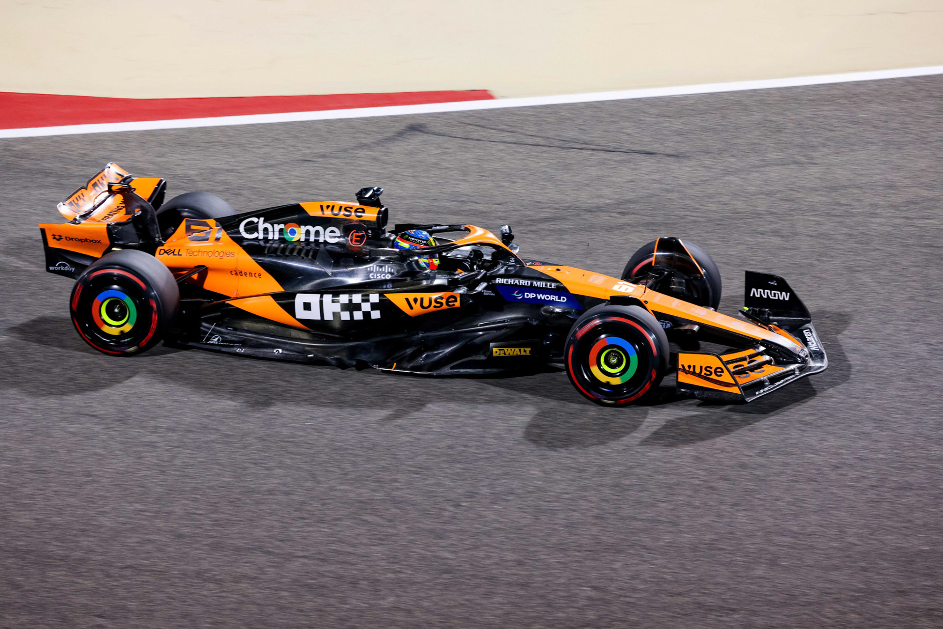 Oscar Piastri #81, McLaren Formula 1 Team; Formel 1 GP Bahrain. Freitag 01.03.2024