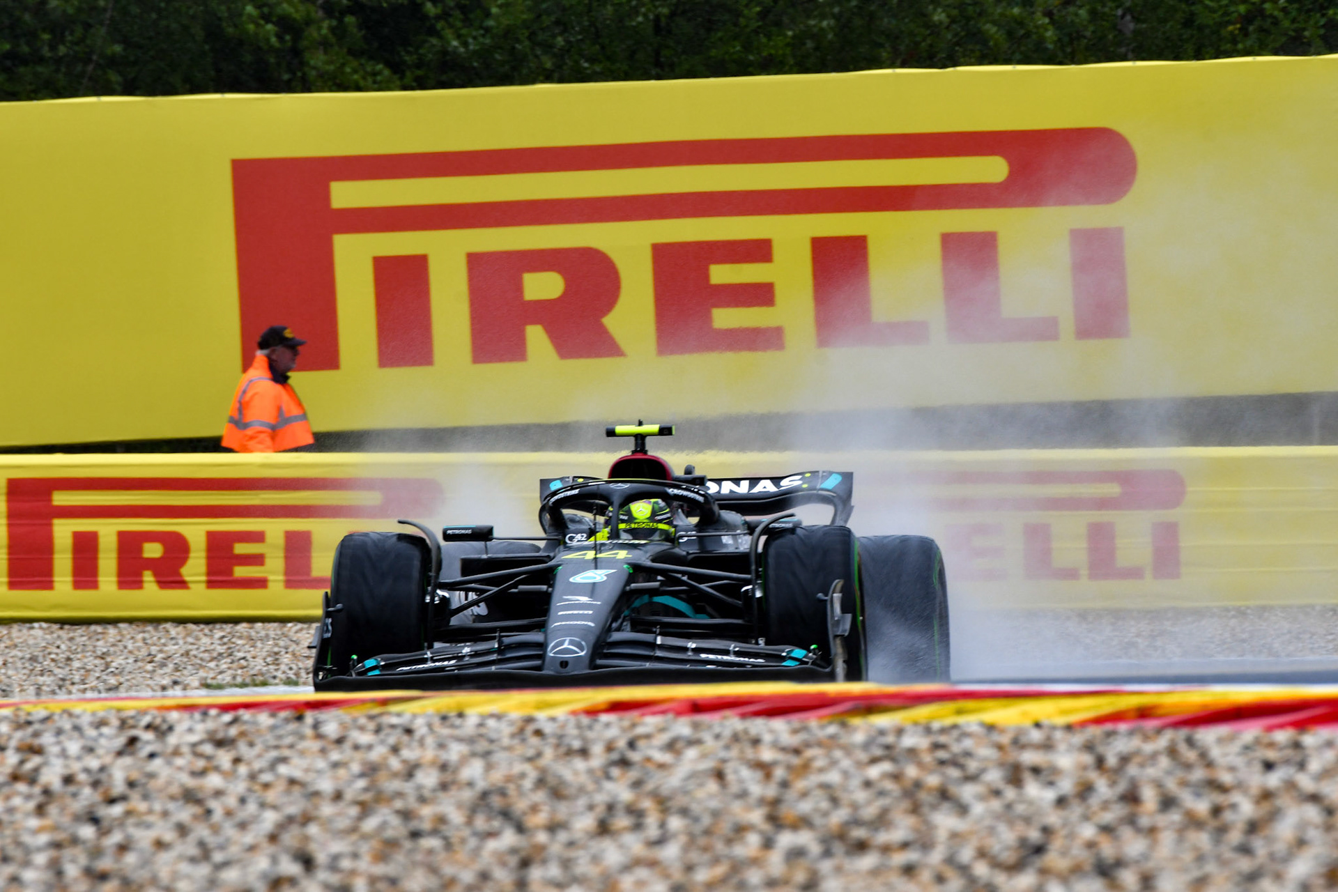 Lewis Hamilton (GBR) Mercedes AMG F1 Team; Formel 1 GP Spa Francorchamps/ Belgien. Freitag, 28.07.2023