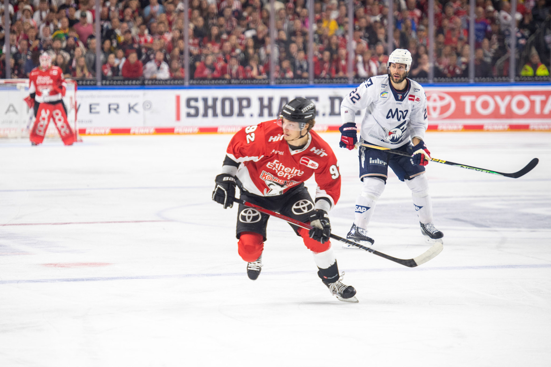 Hakon Haenelt; DEL Kölner Haie - Adler Mannheim, 30.09.2023