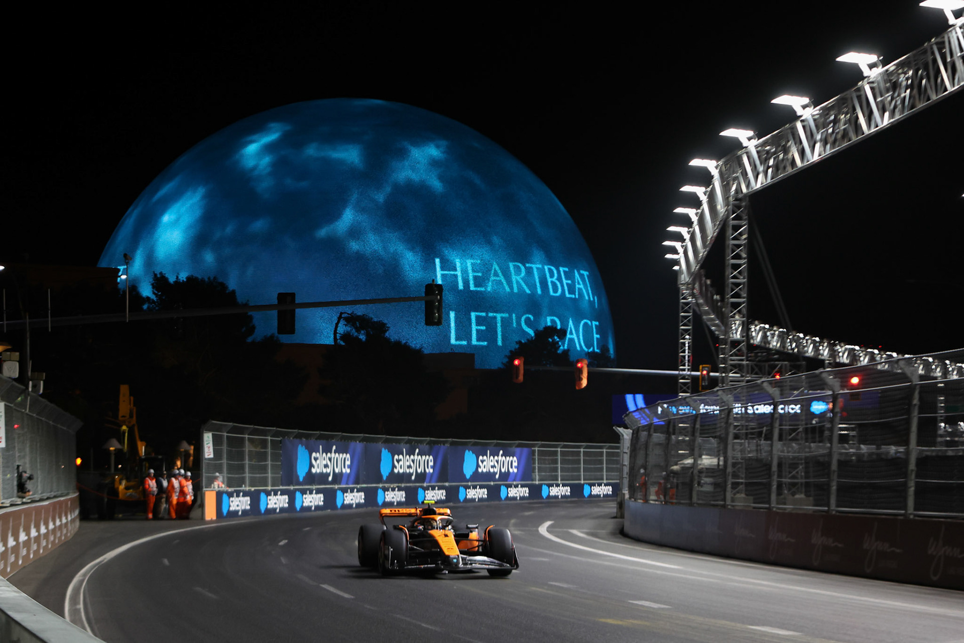 Lando Norris (GBR) McLaren F1 Team; Formel 1 GP USA Las Vegas. Samstag 18.11.2023