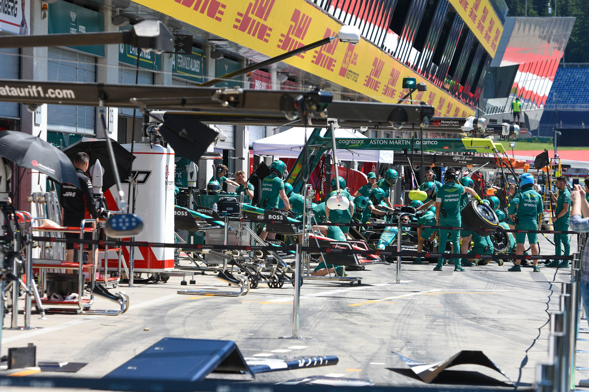 Pitlane;Formel 1 GP Austria / Österreich. Donnerstag 29.06.2023