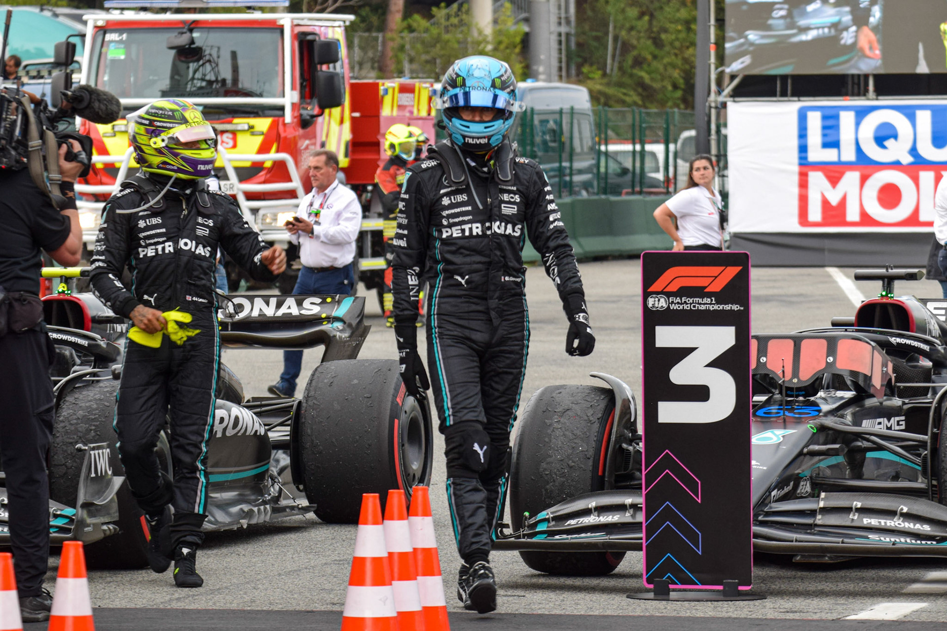 George Russell (GBR) Mercedes AMG F1 Team; Formel 1 GP Barcelona. Sonntag 04.06.2023