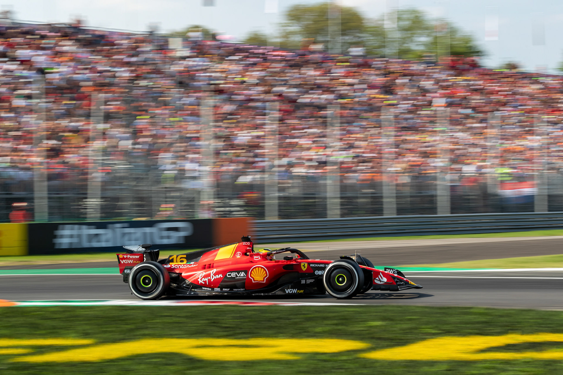 Charles Leclerc (MCO) Scuderia Ferrari;Formel 1 GP Italien / Monza. Samstag, 02.09.2023