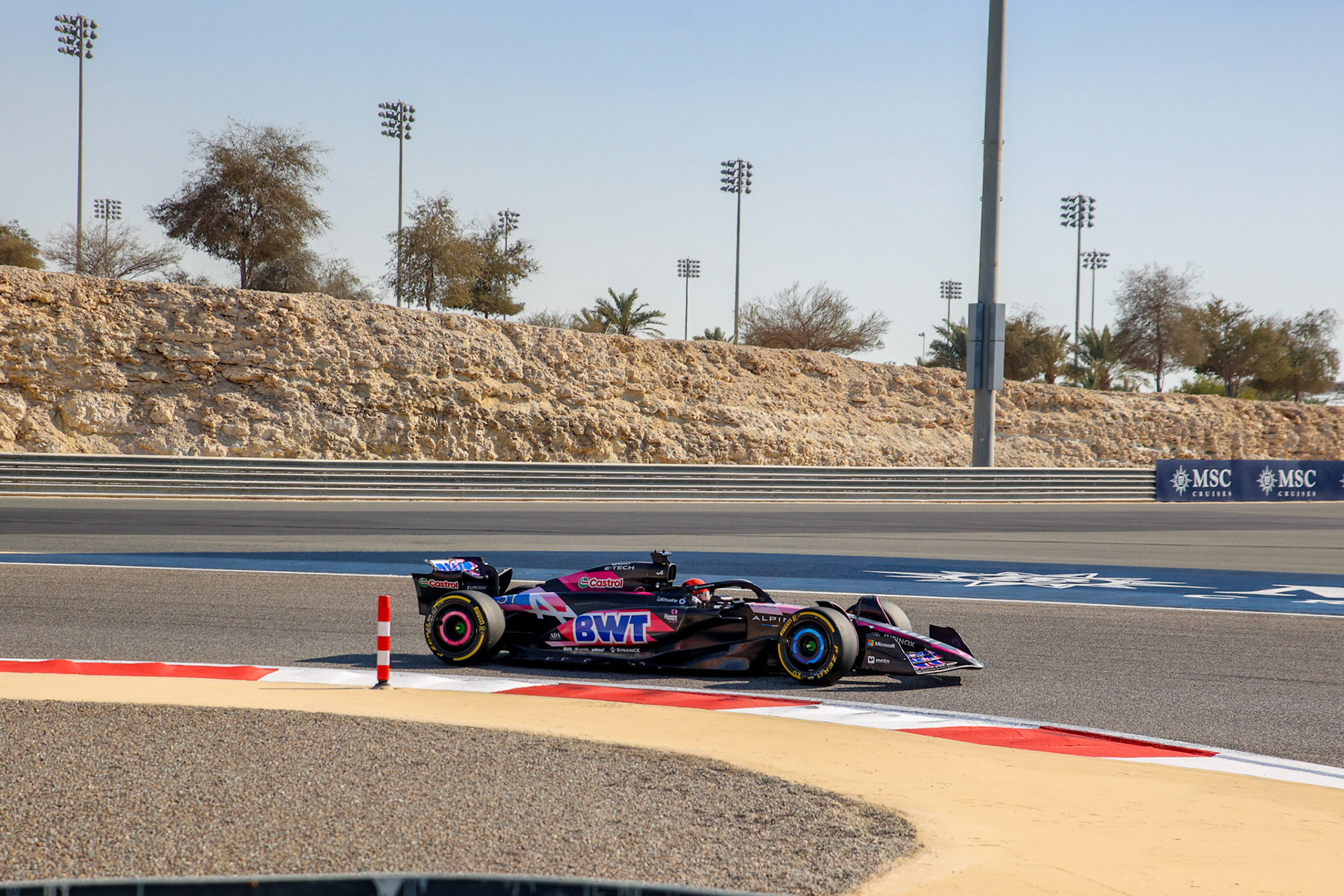 Esteban Ocon #31, BWT Alpine F1 Team; Formel 1 GP Bahrain. Donnerstag 29.02.2024