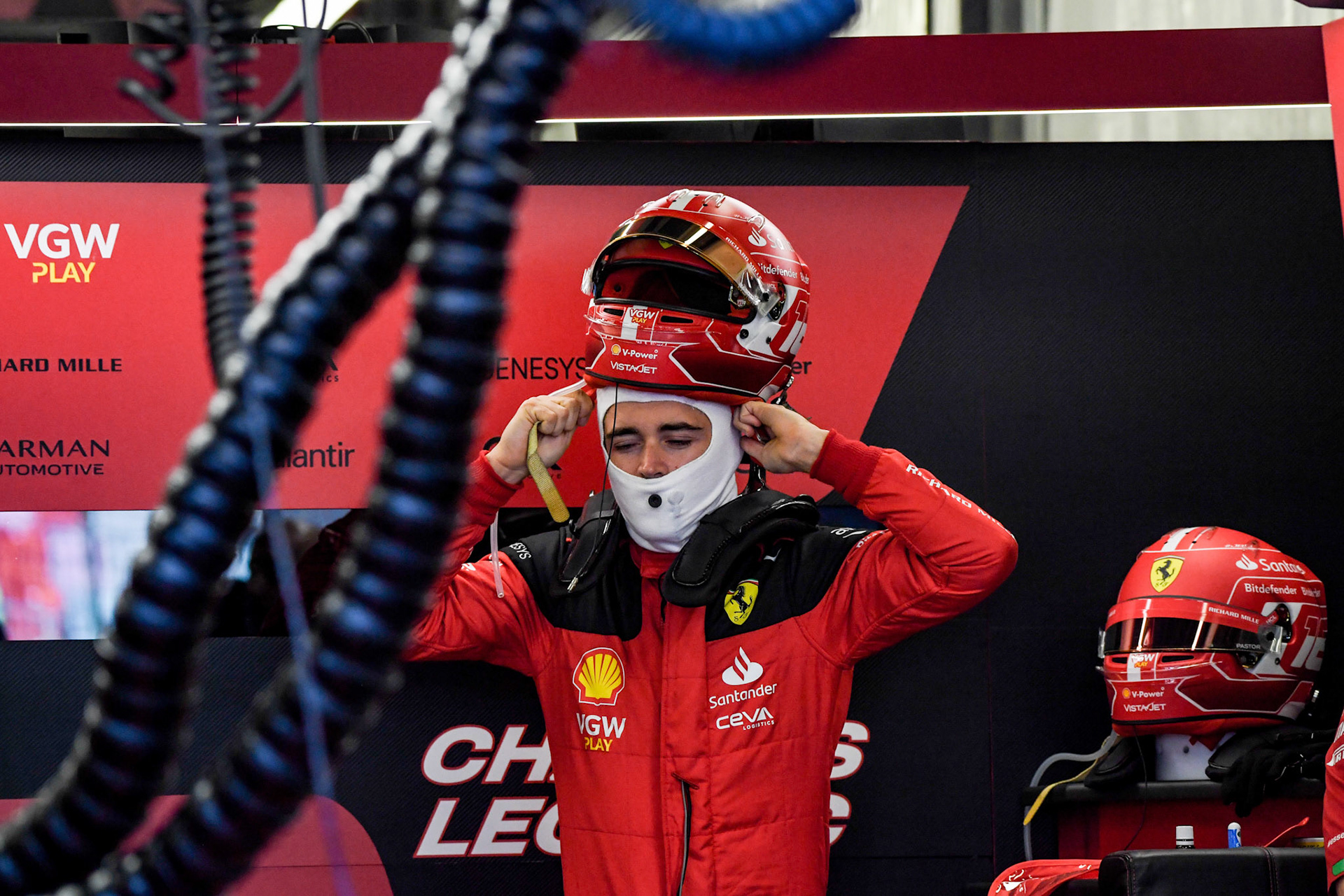 Charles Leclerc (MCO) Scuderia Ferrari; Formel 1 GP Baku Azerbaijan. Samstag 29.04.2023