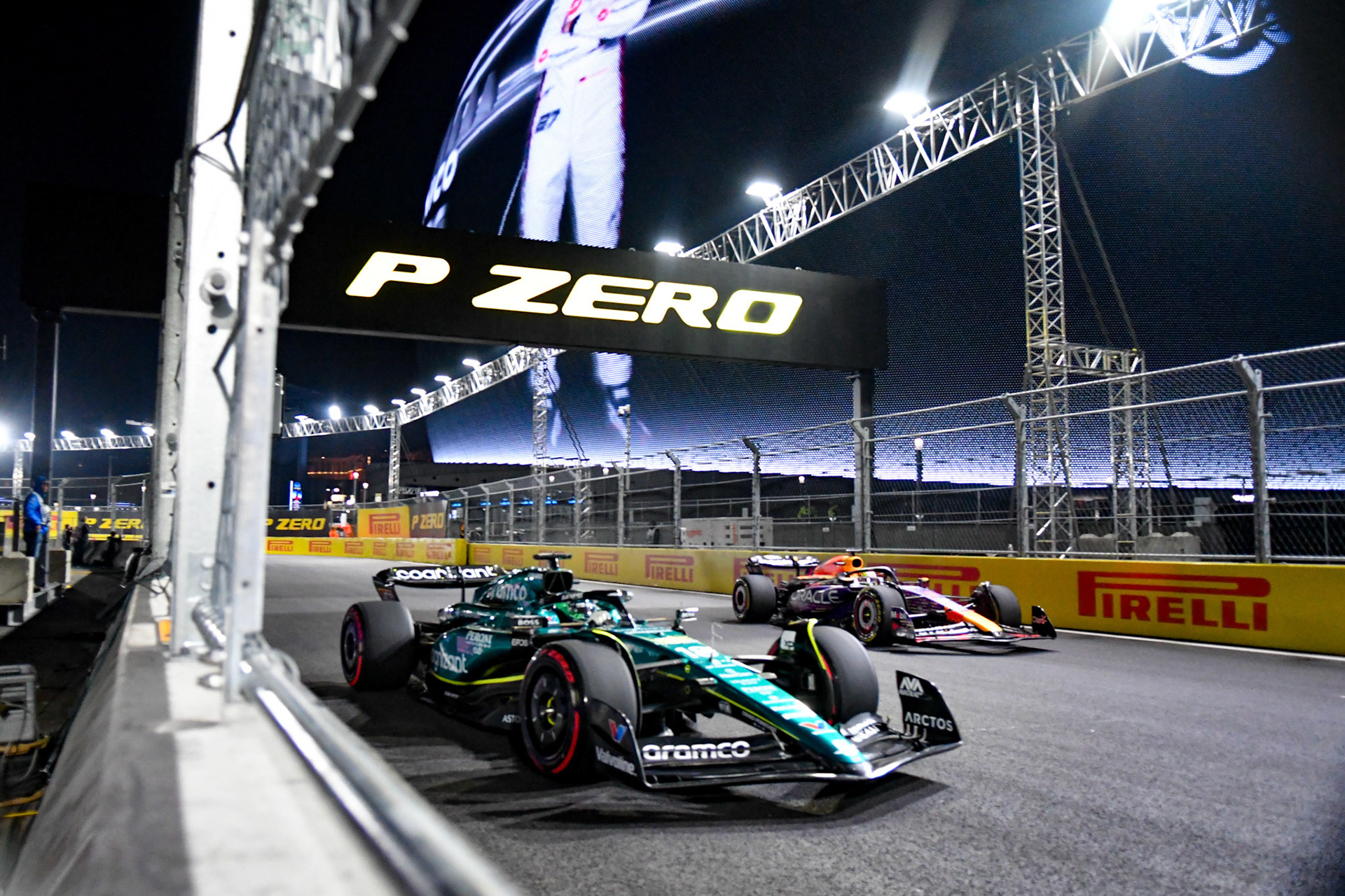 Lance Stroll (CAN) Aston Martin Formula One Team; Formel 1 GP USA Las Vegas. Samstag 18.11.2023
