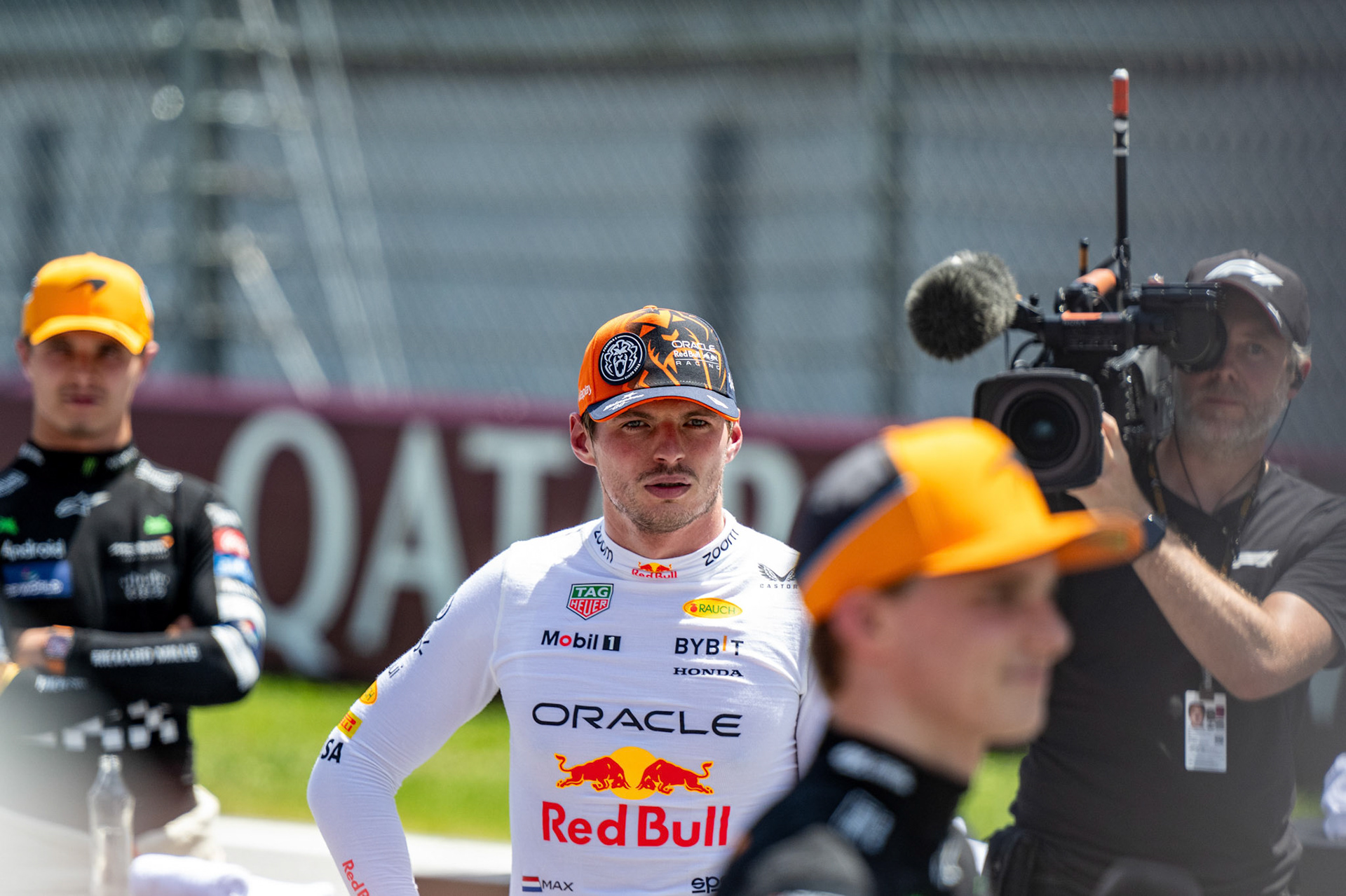 Max Verstappen #1, Oracle Red Bull Racing und Lando Norris #4, McLaren Formula 1 Team und Oscar Piastri #81, McLaren Formula 1 Team;Formel 1 GP Austria / Österreich. Samstag, 29.06.2024