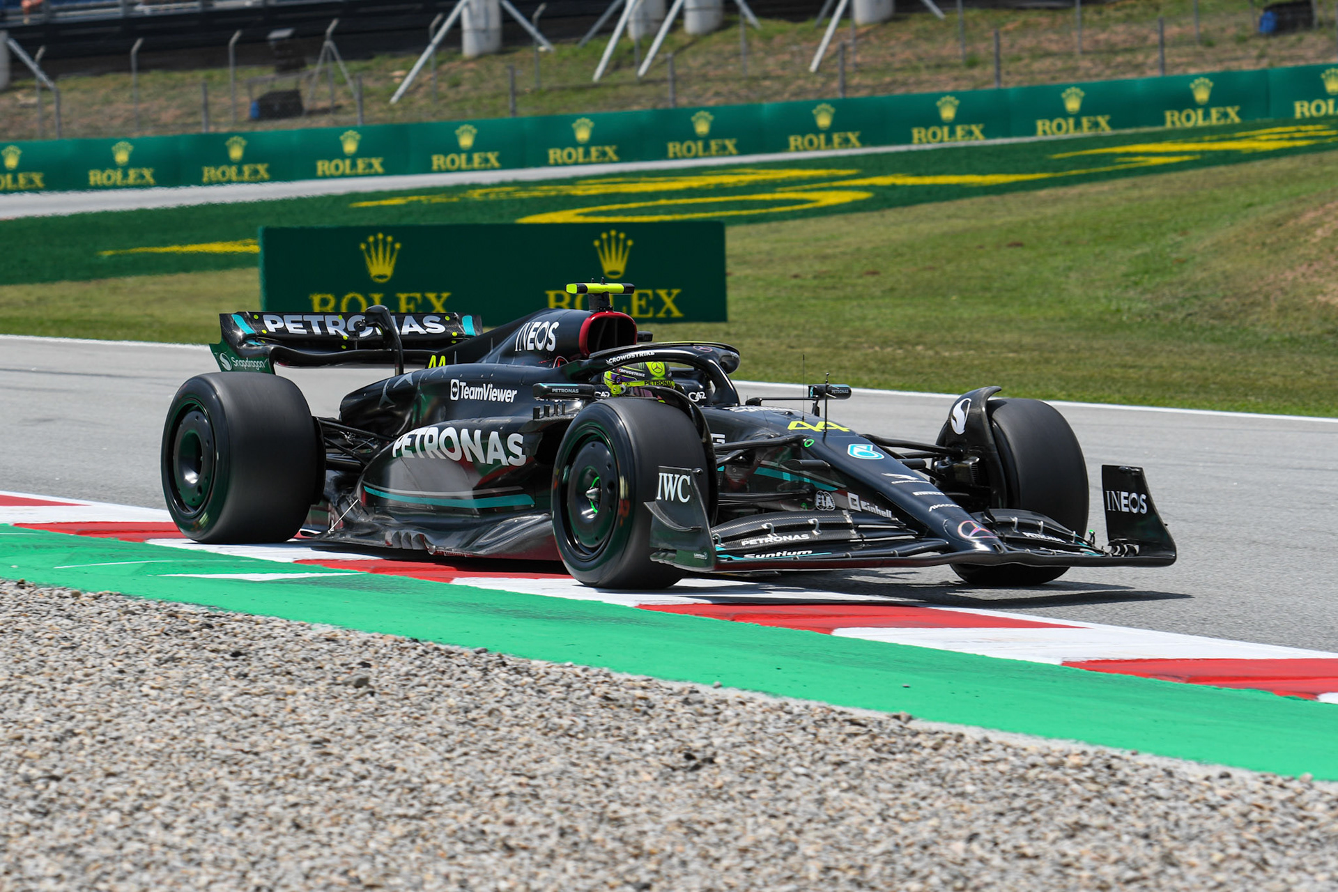 Lewis Hamilton (GBR) Mercedes AMG F1 Team; Formel 1 GP Barcelona. Freitag 02.06.2023