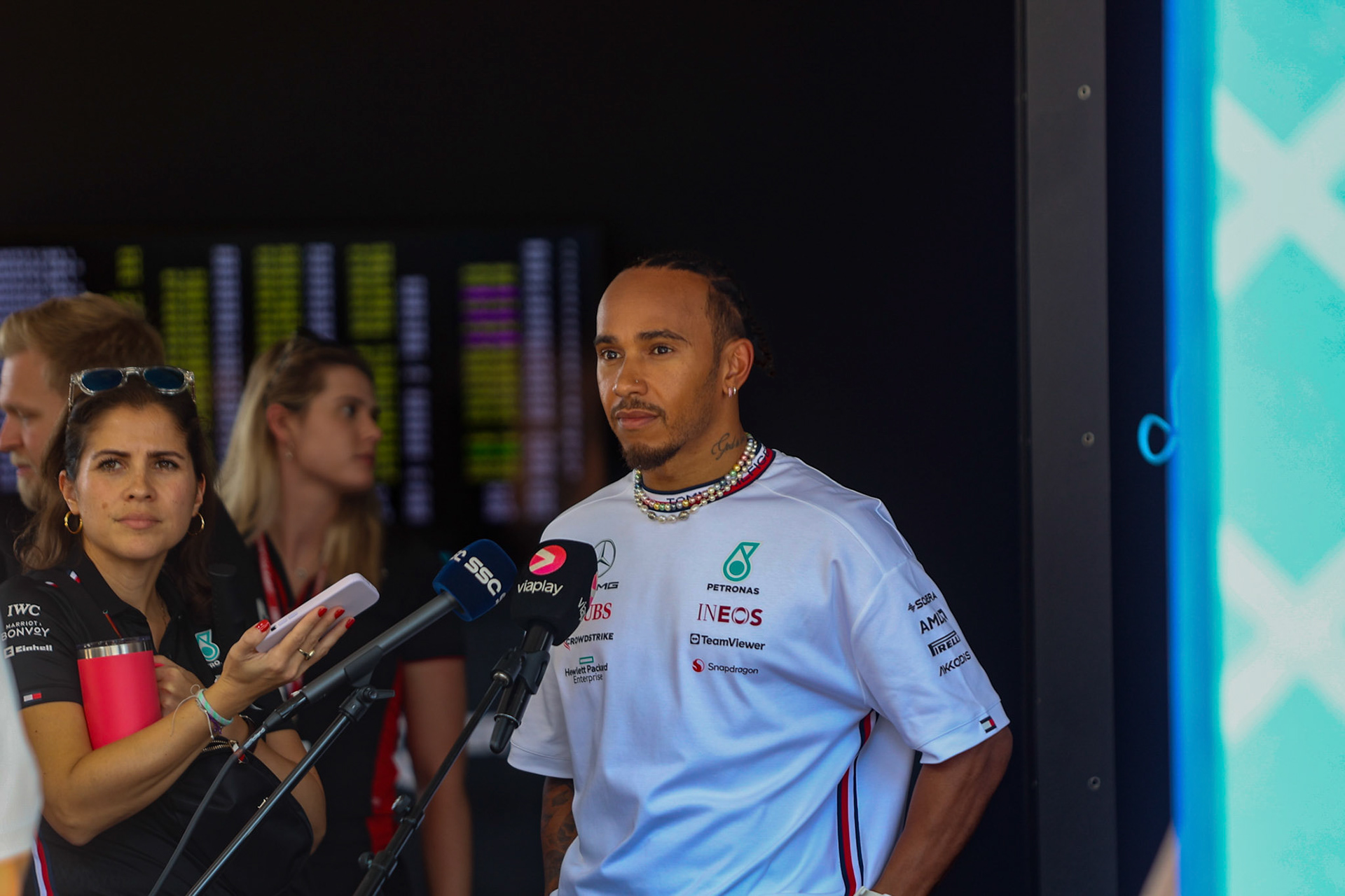 Lewis Hamilton (GBR) Mercedes AMG F1 Team; Formel 1 GP Budapest / Ungarn. Donnerstag, 20.07.2023