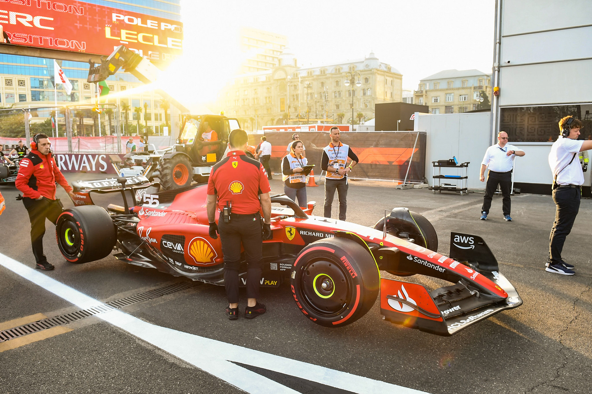 Carlos Sainz (ESP) Scuderia Ferrari; Formel 1 GP Baku Azerbaijan. Freitag 28.04.2023