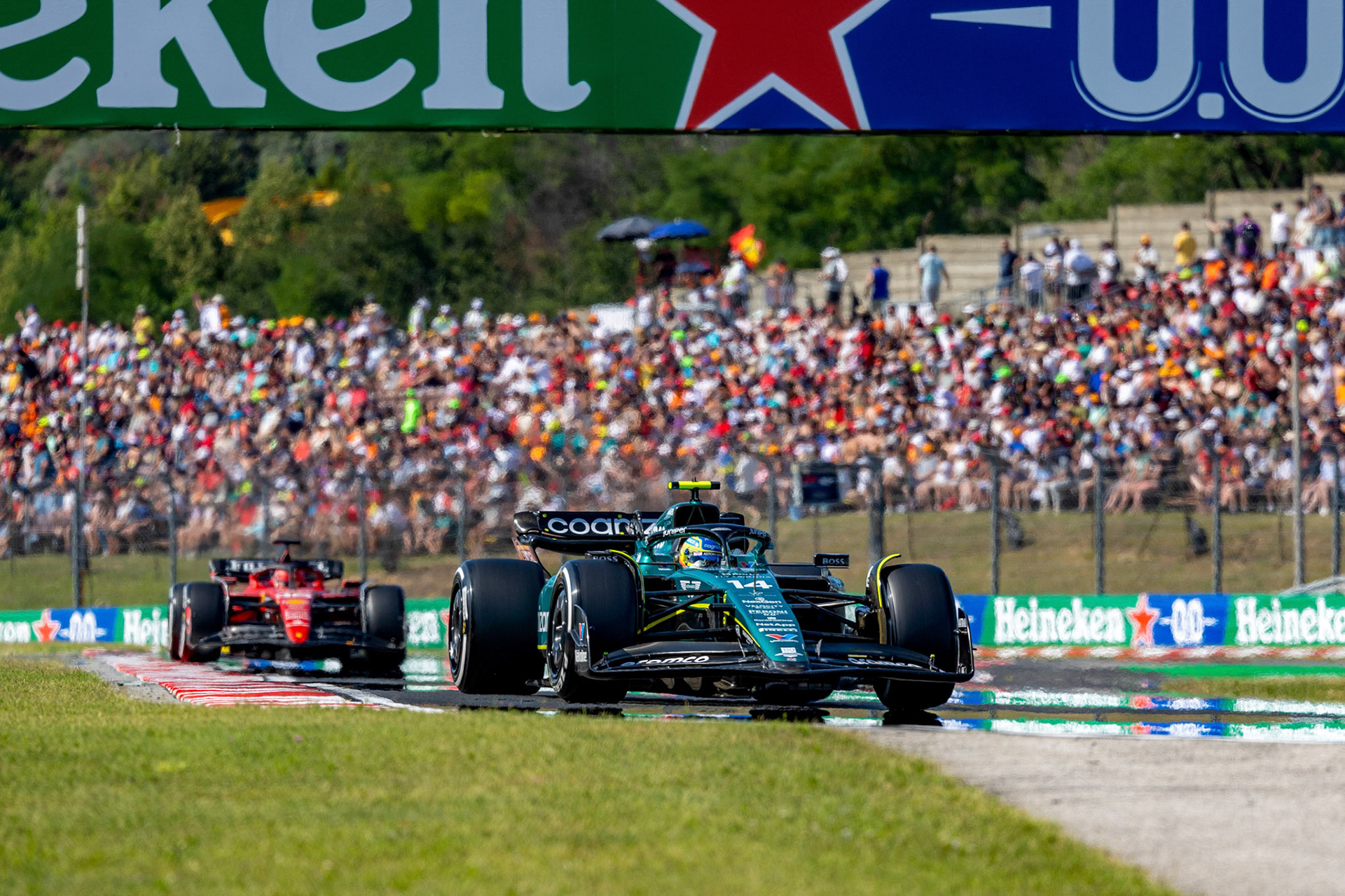Fernando Alonso (ESP) Aston Martin Formula One Team; Formel 1 GP Budapest / Ungarn. Samstag, 22.07.2023