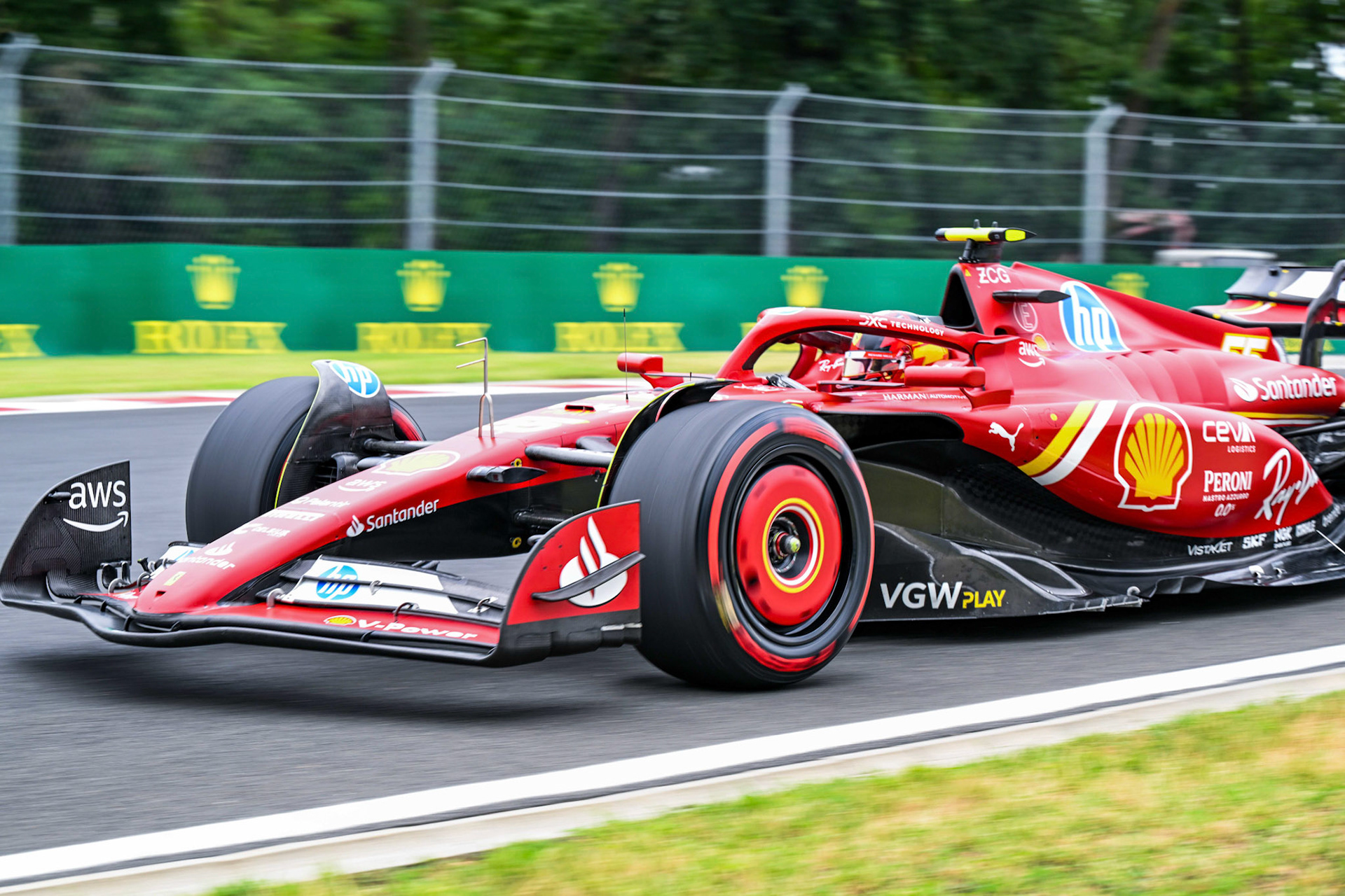 Carlos Sainz #55, Scuderia Ferrari;Formel 1 Budapest / Ungarn, 20.07.2024