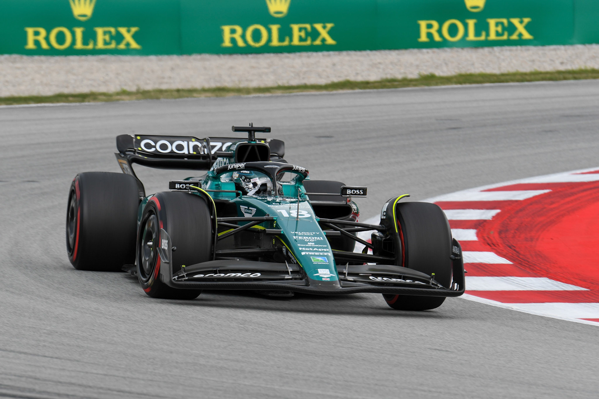 Lance Stroll (CAN) Aston Martin Formula One Team; Formel 1 GP Barcelona. Sonntag 04.06.2023