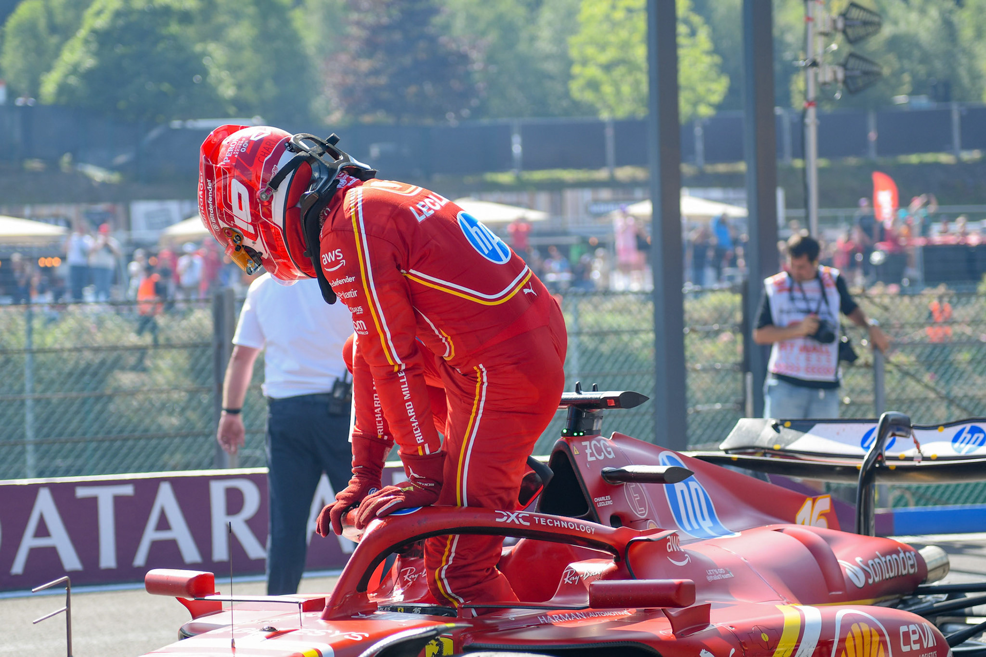 Charles Leclerc #16, Scuderia Ferrari;Formel 1 GP Spa / Belgien. Sonntag, 28.07.2024