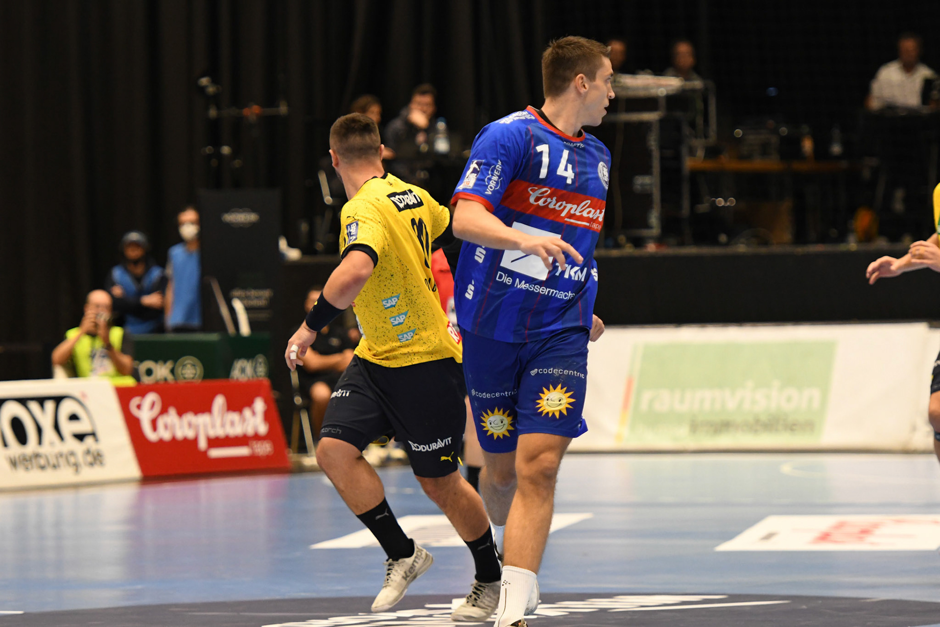 Frederik Ladefoged #14; Handball Bundesliga; BHC 06 - Rhein Neckar Loewen 29.09.2022