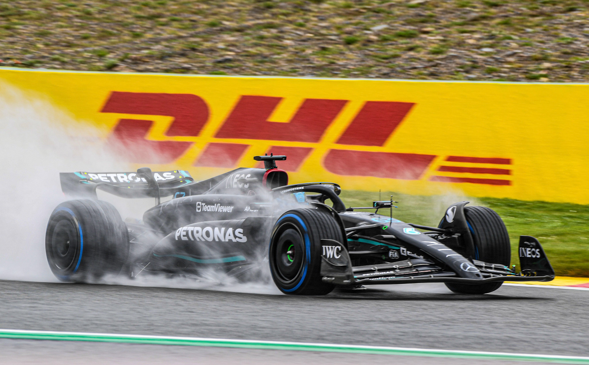 George Russell (GBR) Mercedes AMG F1 Team; Formel 1 GP Spa Francorchamps/ Belgien. Freitag, 28.07.2023