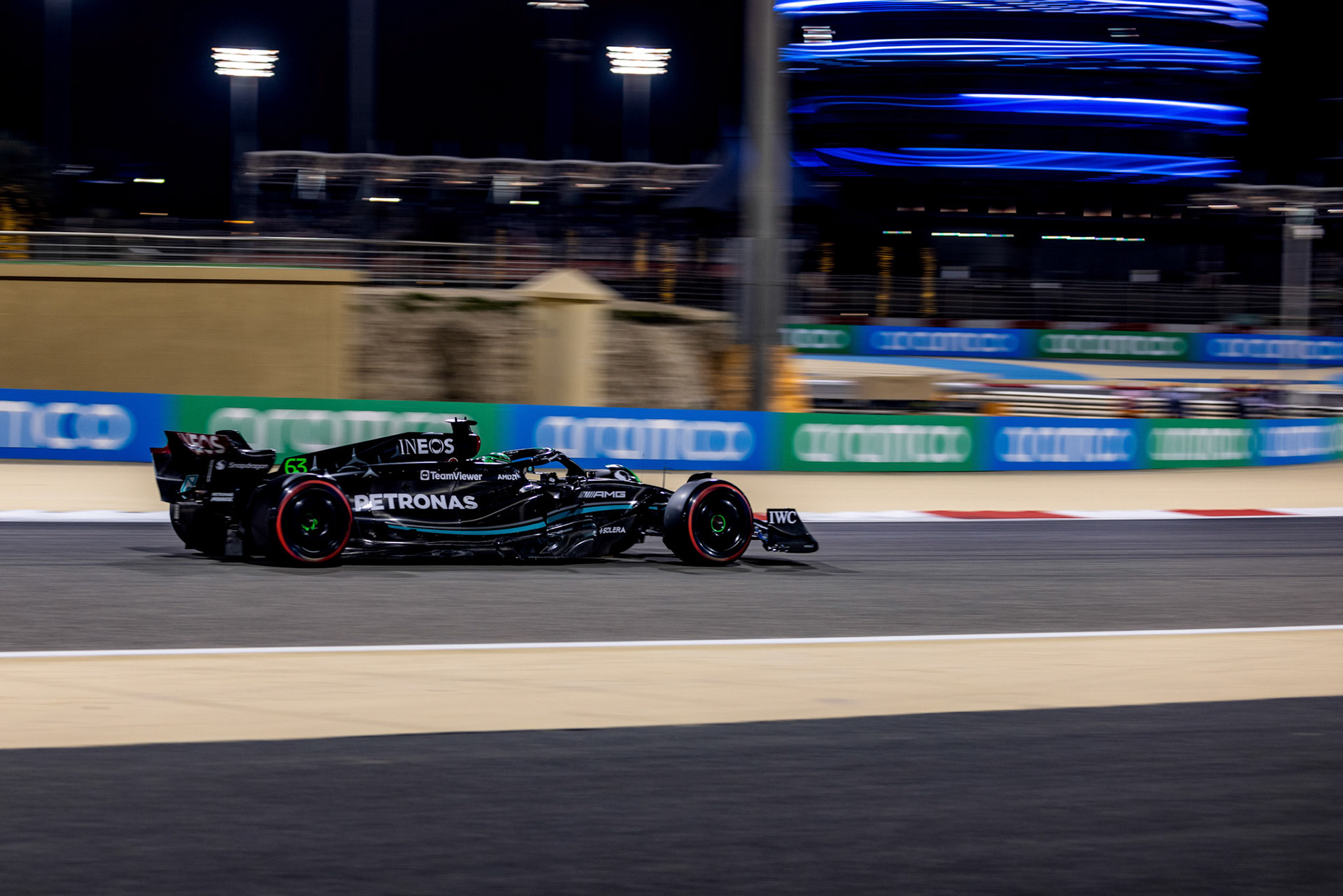 George Russell (GBR) Mercedes AMG F1 Team; Formel 1 GP Bahrain. Samstag 04.03.2023
