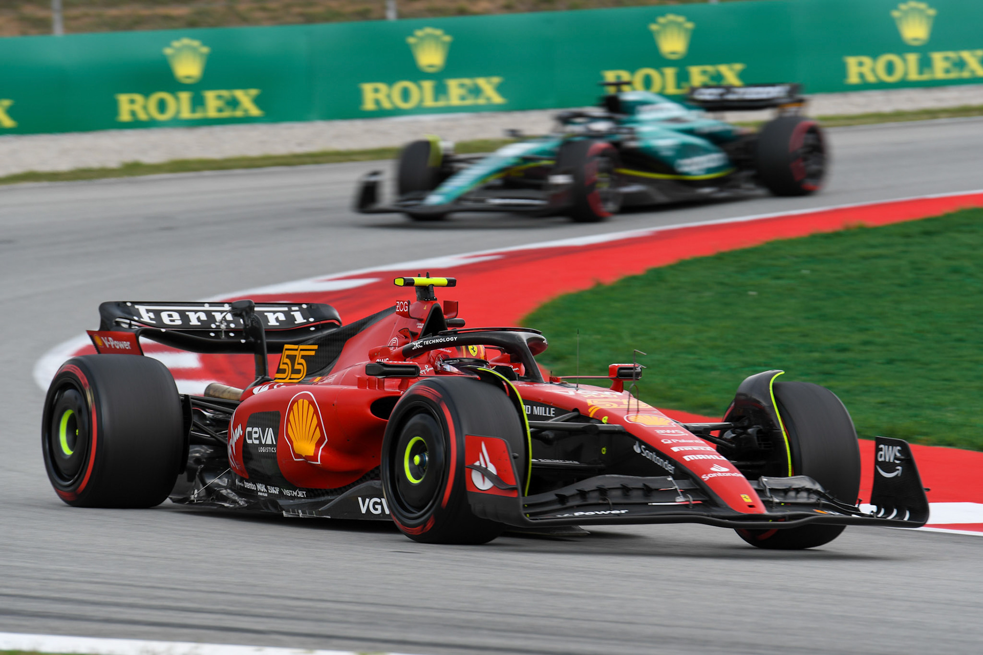 Carlos Sainz (ESP) Scuderia Ferrari; Formel 1 GP Barcelona. Sonntag 04.06.2023