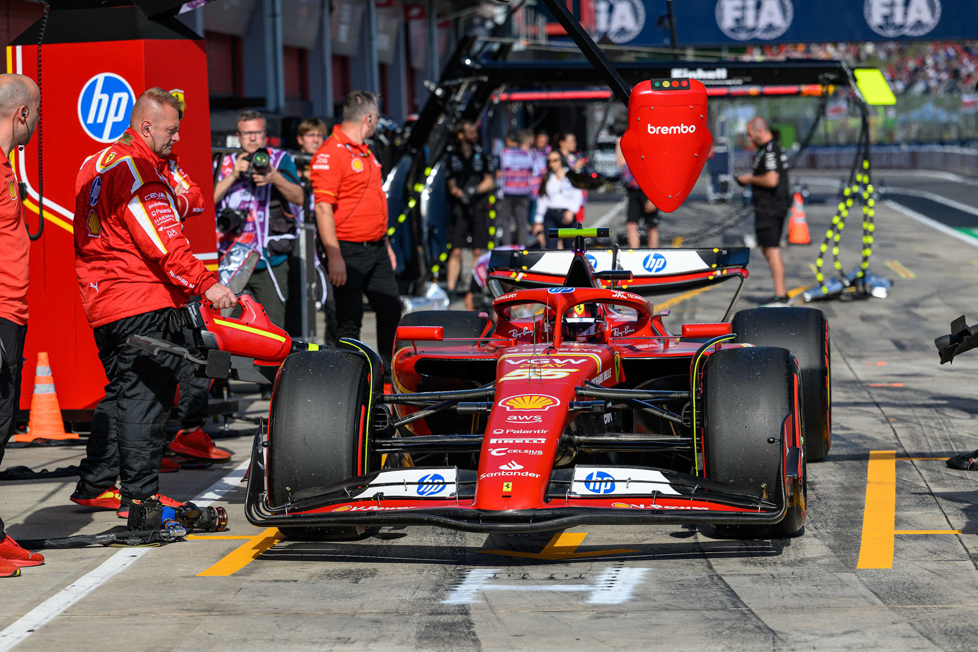 Carlos Sainz #55, Scuderia Ferrari; F1 GP Imola / Italien Freitag, 17.05.2024