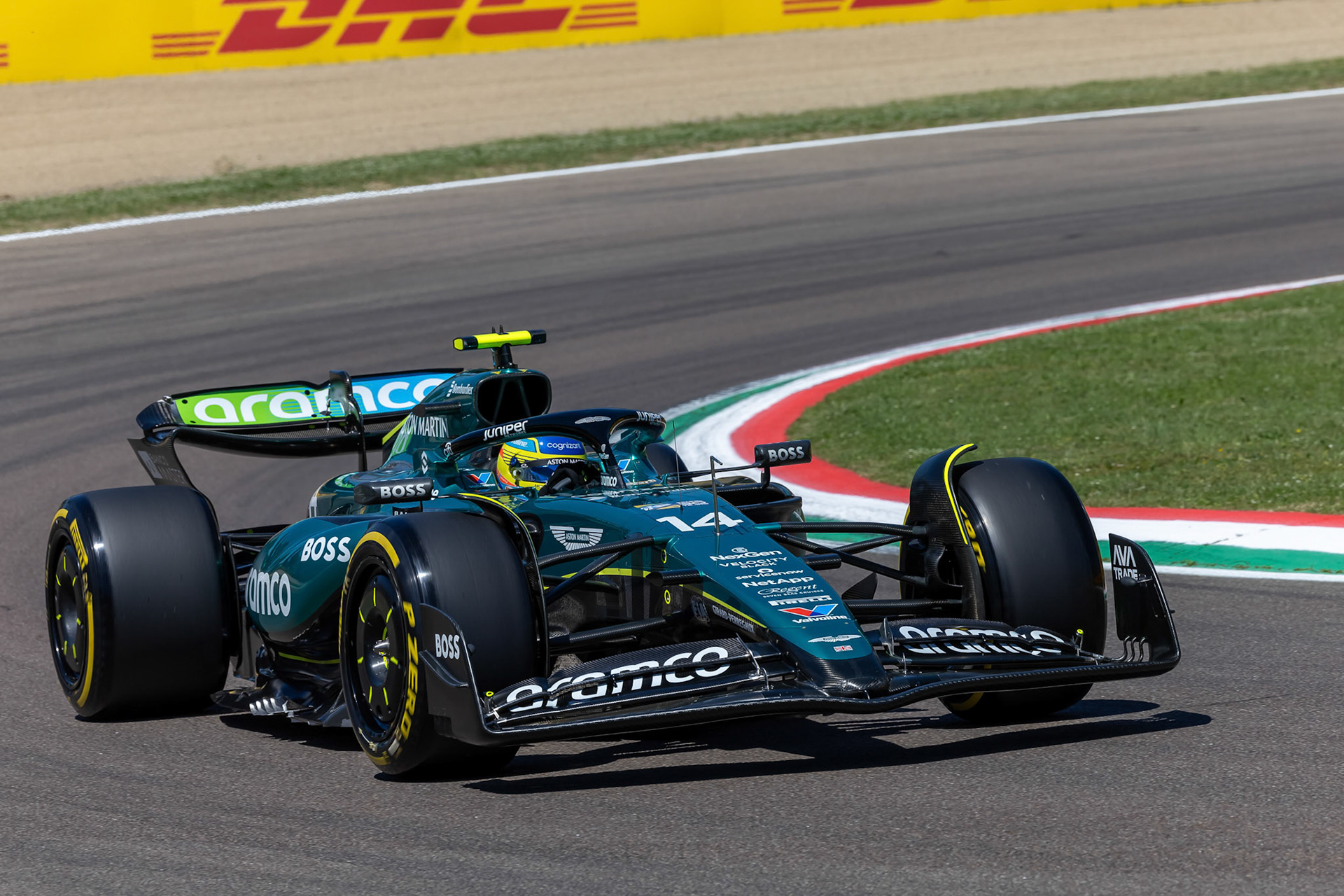 Fernando Alonso #14, Aston Martin Aramco F1 Team; F1 GP Imola / Italien Samstag, 18.05.2024