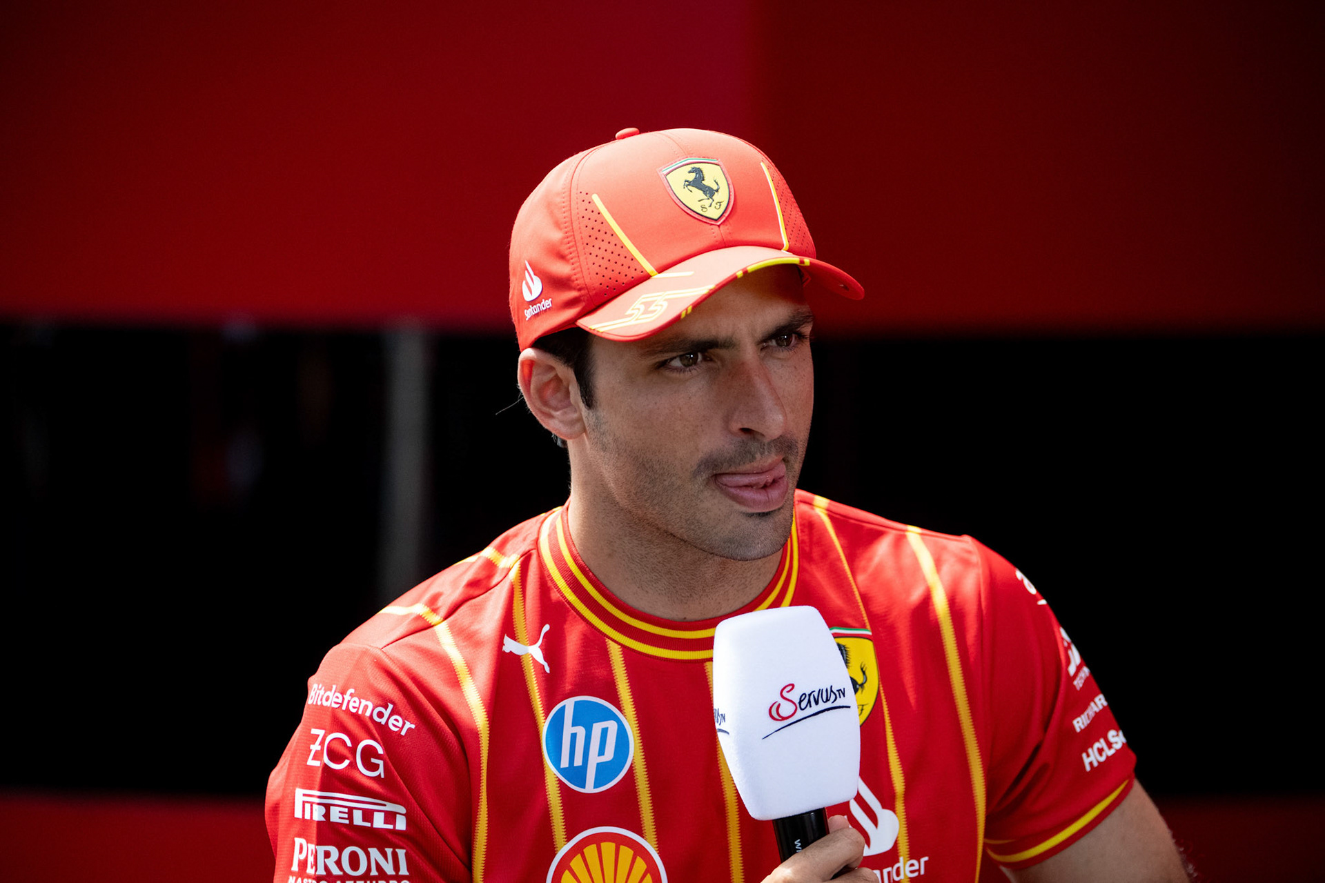 Carlos Sainz #55, Scuderia Ferrari;Formel 1 GP Austria / Österreich. Donnerstag, 27.06.2024