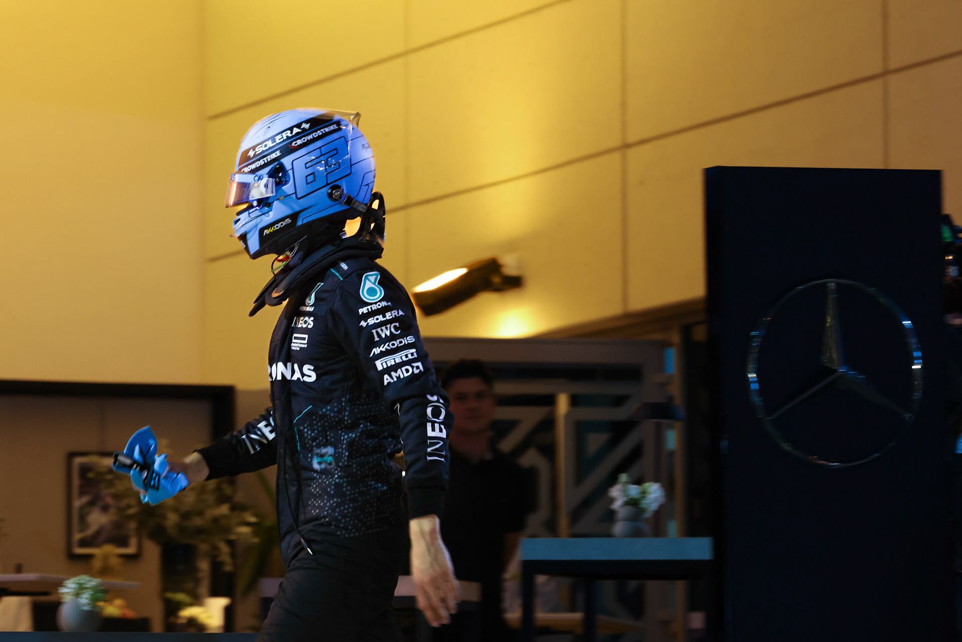 George Russell #63, Mercedes-AMG Petronas F1 Team; Formel 1 GP Bahrain. Freitag 01.03.2024