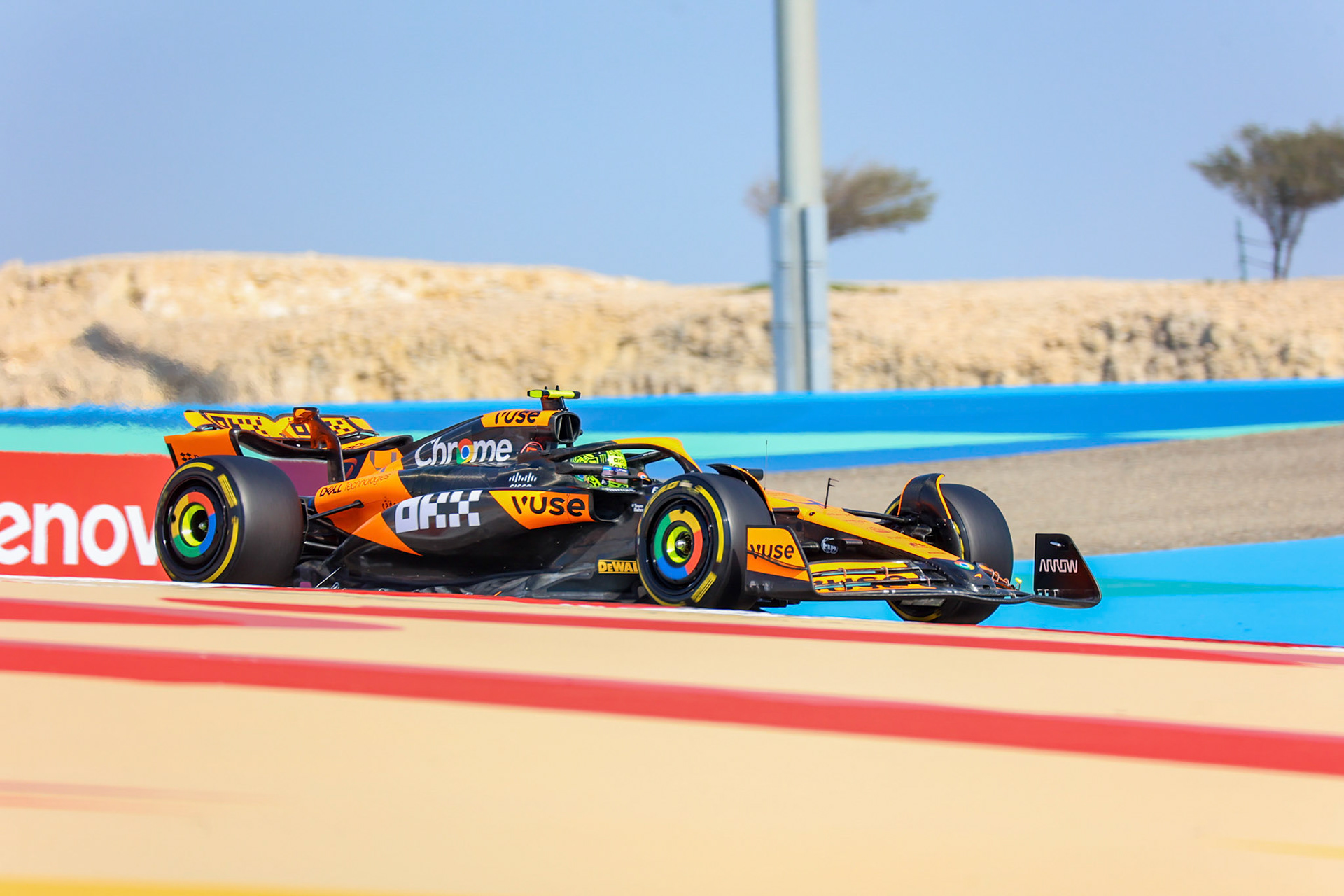 Lando Norris #4, McLaren Formula 1 Team; Formel 1 GP Bahrain. Donnerstag 29.02.2024