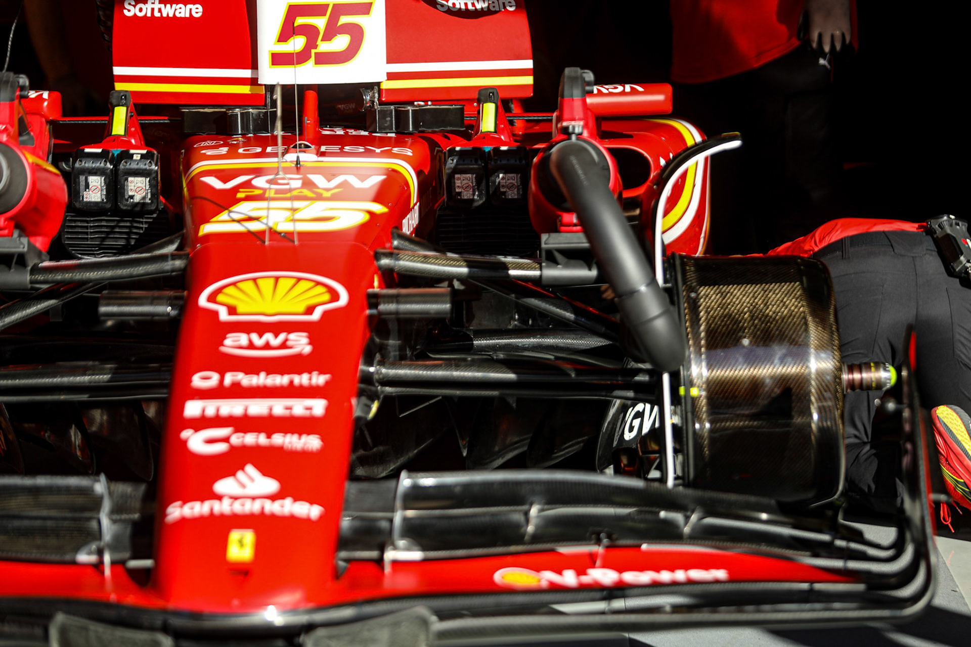 Carlos Sainz #55, Scuderia Ferrari; Formel 1 Pre-Season Tests Bahrain. Mittwoch, 21.02.2024