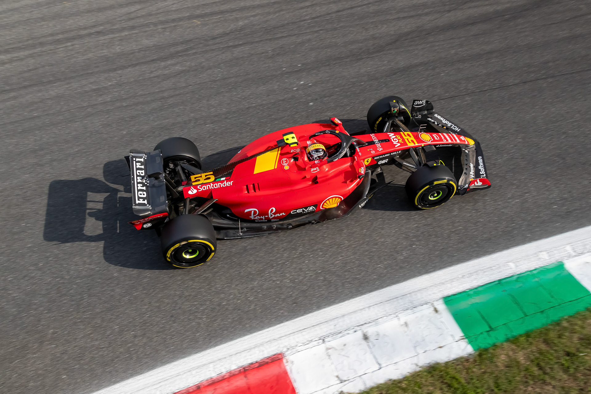 Carlos Sainz (ESP) Scuderia Ferrari; Formel 1 GP Italien / Monza. Freitag, 01.09.2023