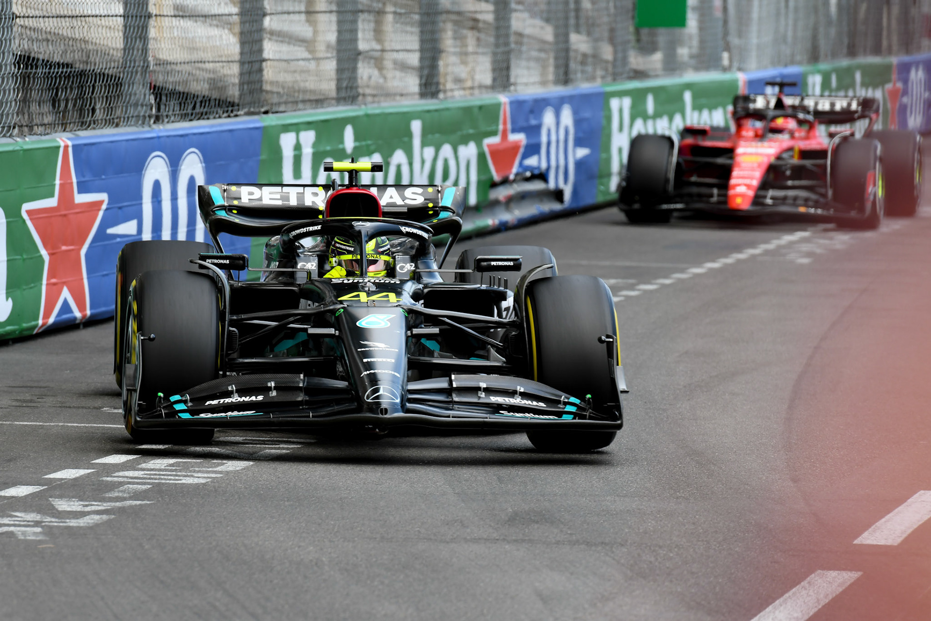 Lewis Hamilton (GBR) Mercedes AMG F1 Team; Formel 1 GP Monaco. Sonntag 28.05.2023
