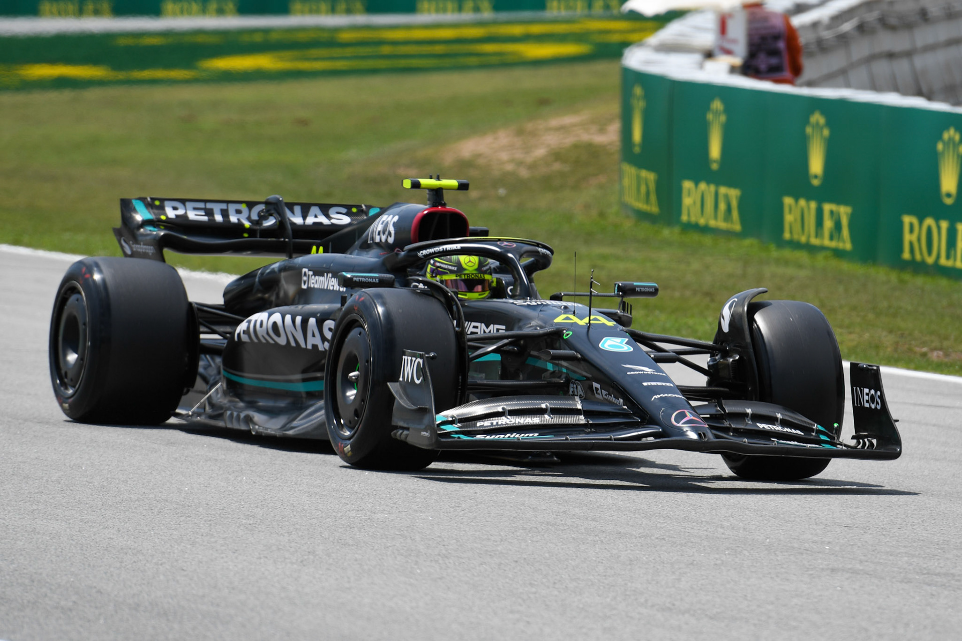 Lewis Hamilton (GBR) Mercedes AMG F1 Team; Formel 1 GP Barcelona. Freitag 02.06.2023