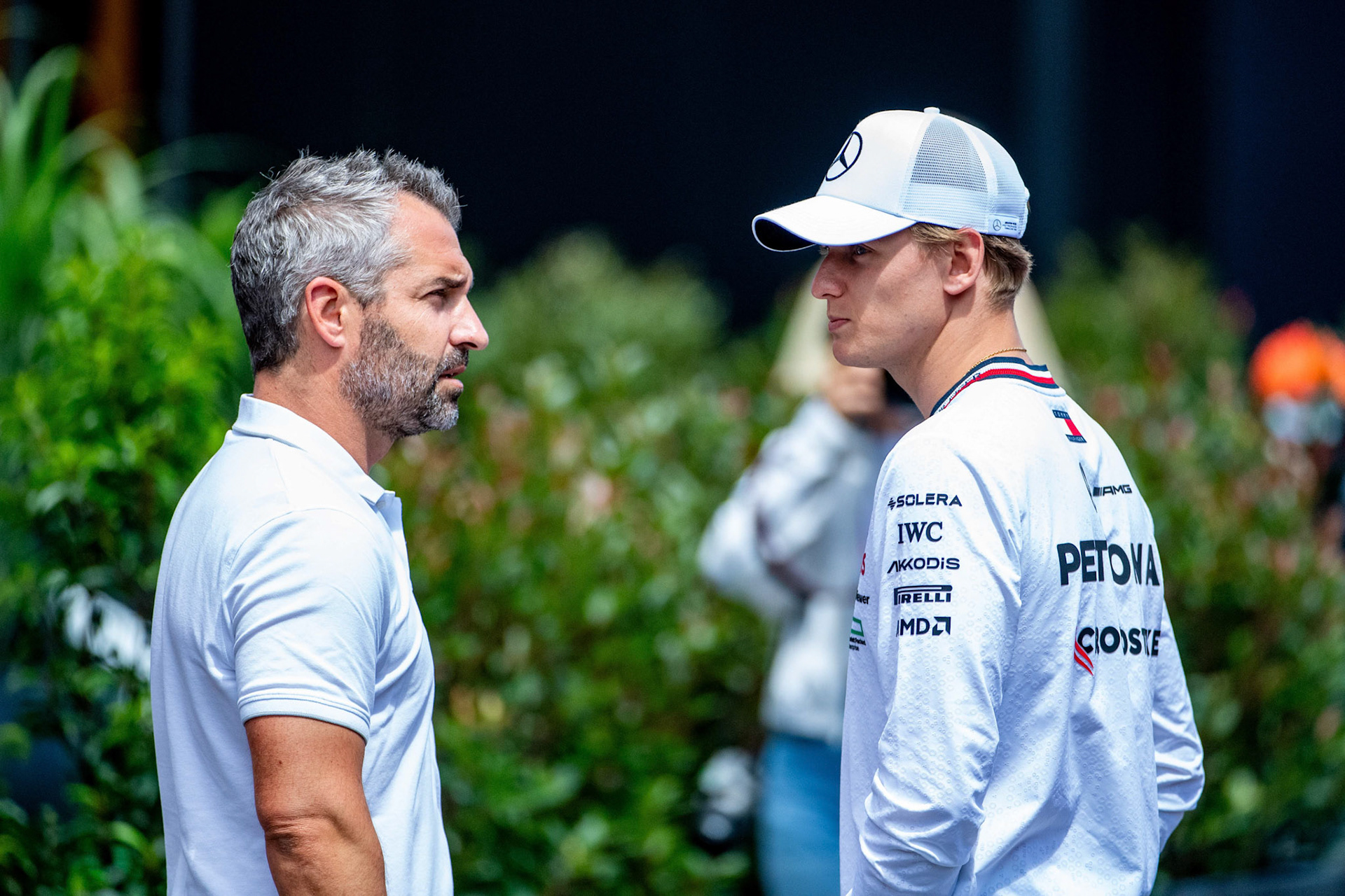 Mick Schumacher und Timo Glock;Formel 1 GP Austria / Österreich. Donnerstag, 27.06.2024