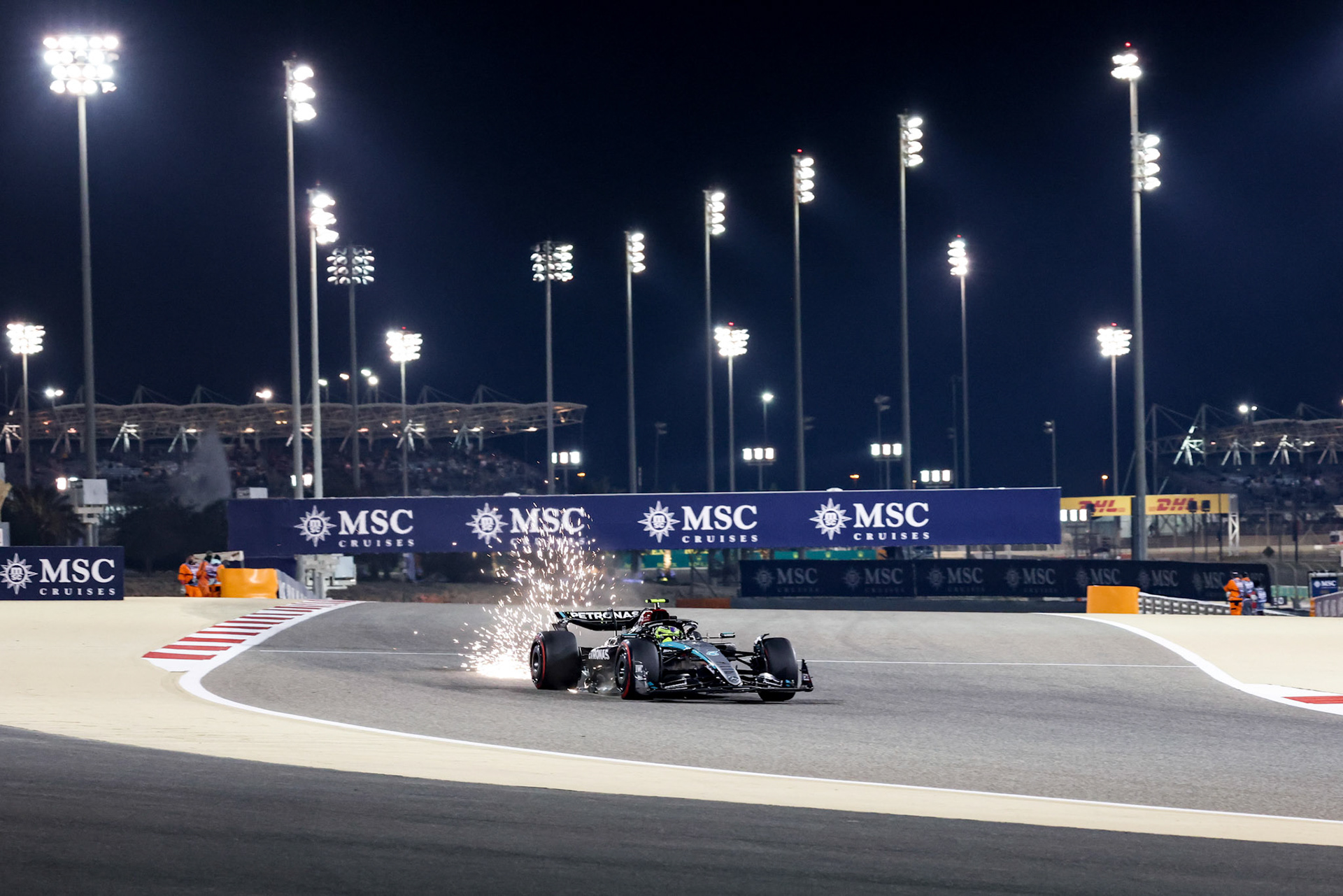 Lewis Hamilton #44, Mercedes-AMG Petronas F1 Team; Formel 1 GP Bahrain. Samstag 02.03.2024