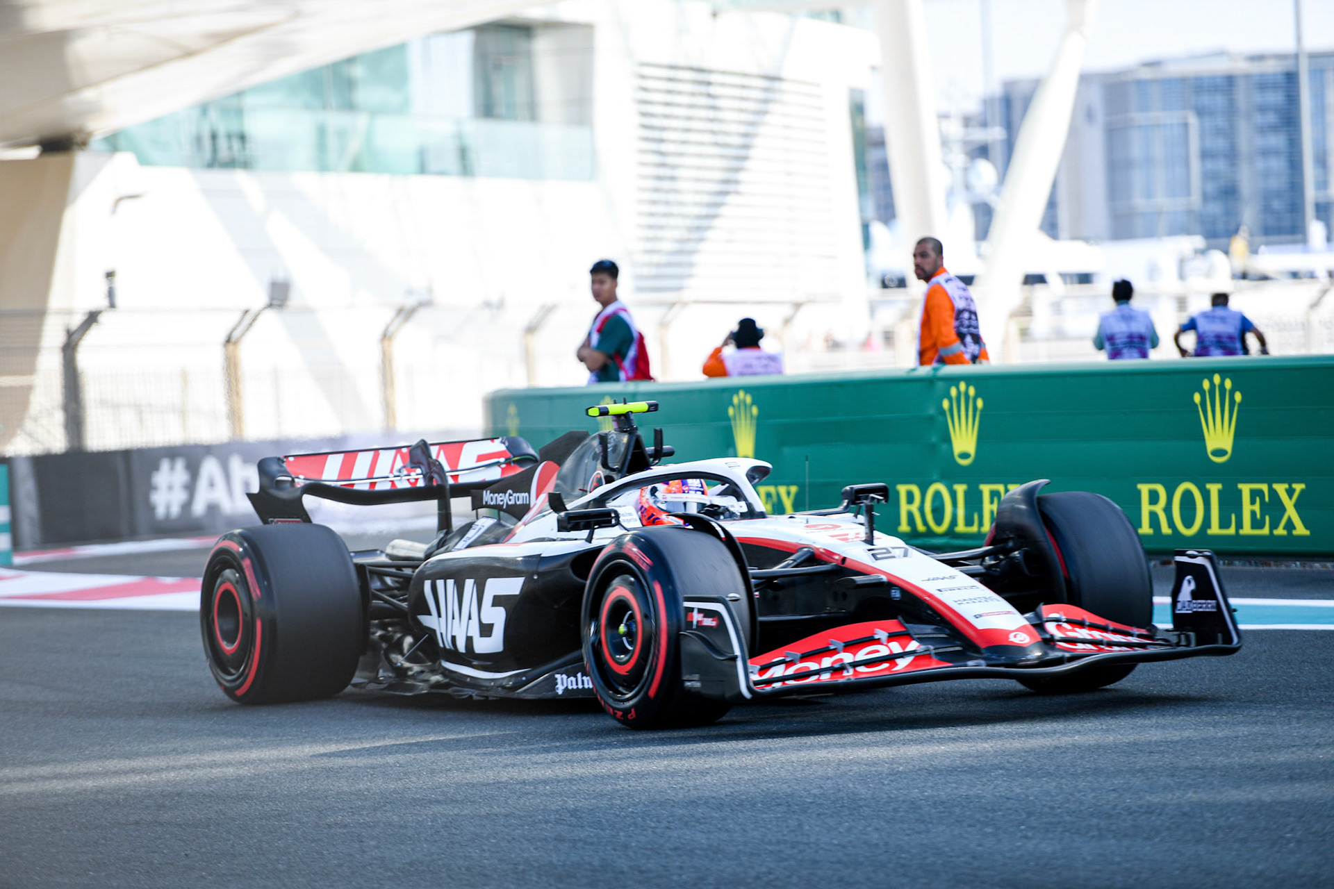 Nico Hülkenberg (GER) Haas F1 Team; Formel 1 GP Abu Dhabi. Samstag 25.11.2023