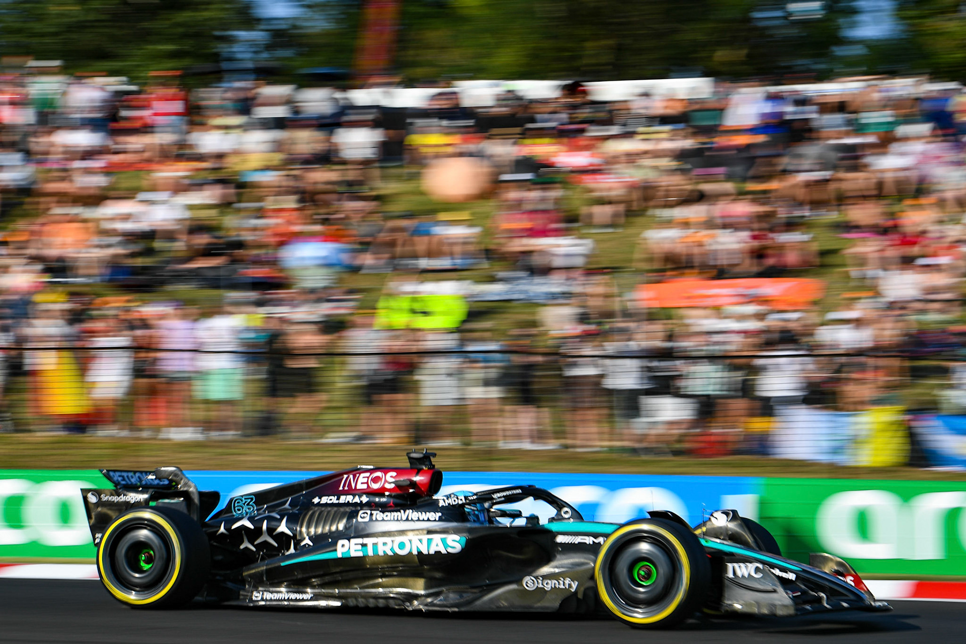 George Russell #63, Mercedes-AMG Petronas F1 Team;Formel 1 Budapest / Ungarn, 20.07.2024