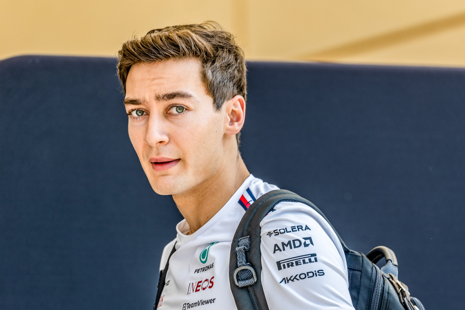 George Russell (GBR) Mercedes AMG F1 Team; Formel 1 GP Bahrain. Samstag 04.03.2023