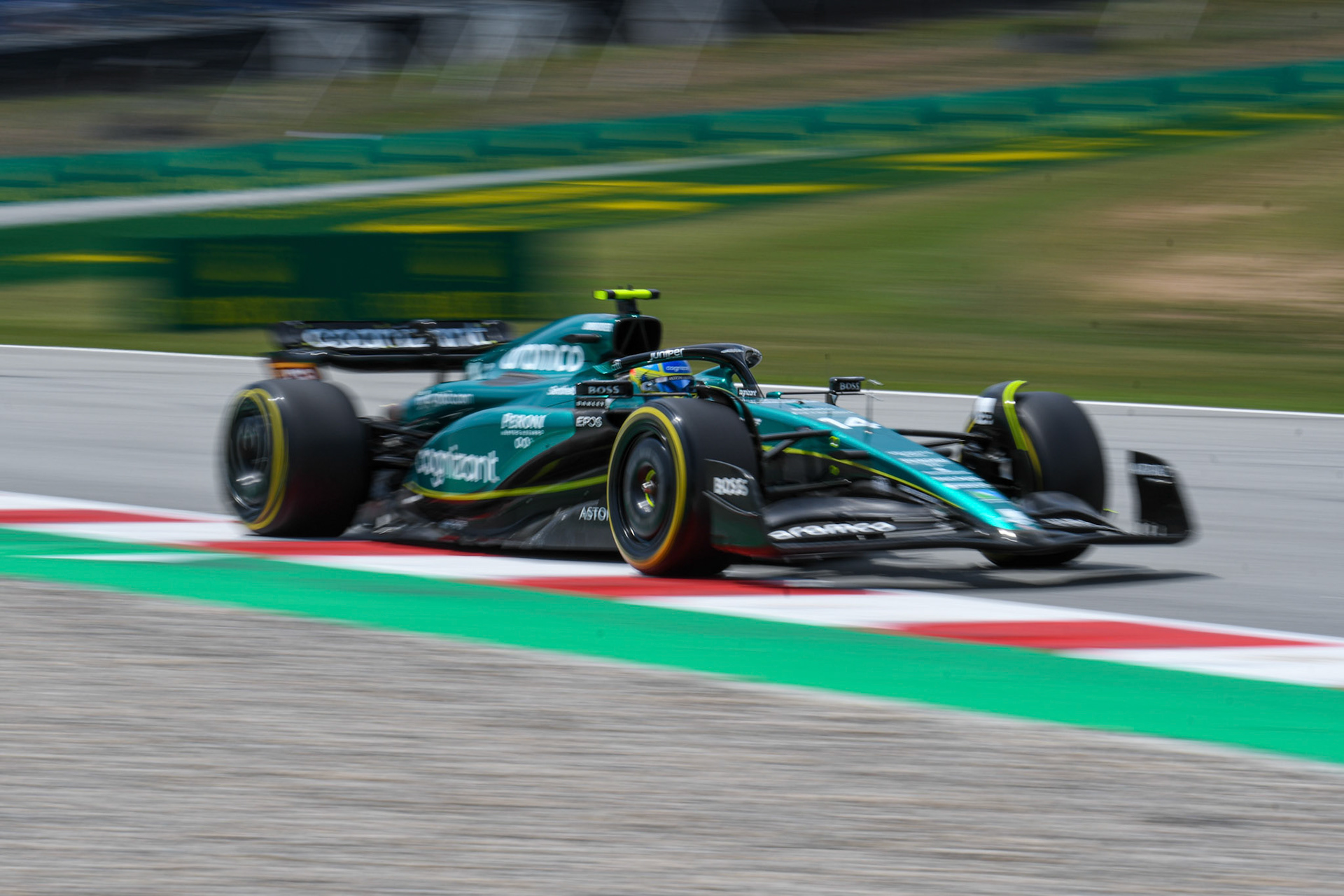 Fernando Alonso (ESP) Aston Martin Formula One Team; Formel 1 GP Barcelona. Freitag 02.06.2023