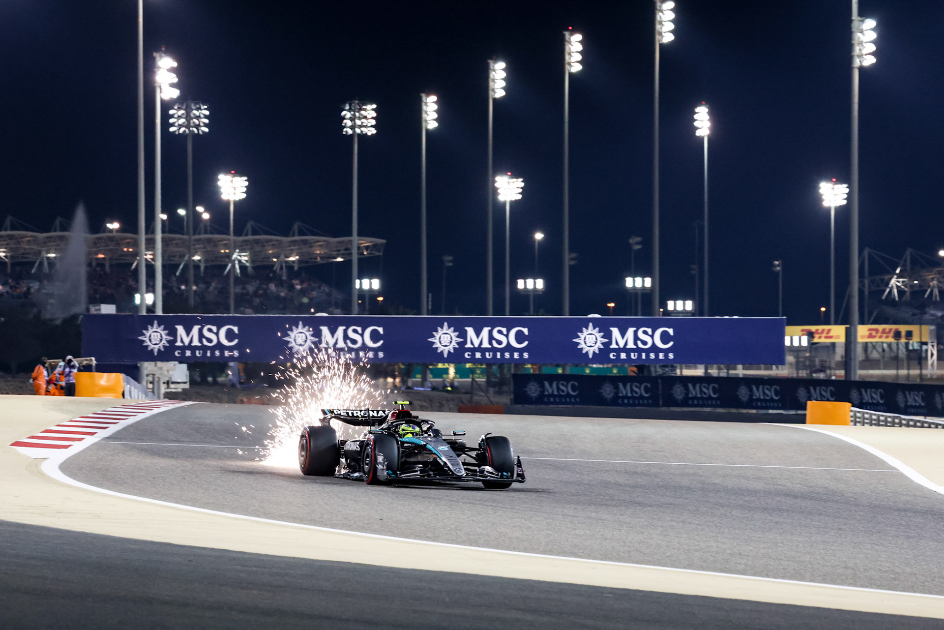 Lewis Hamilton #44, Mercedes-AMG Petronas F1 Team; Formel 1 GP Bahrain. Samstag 02.03.2024