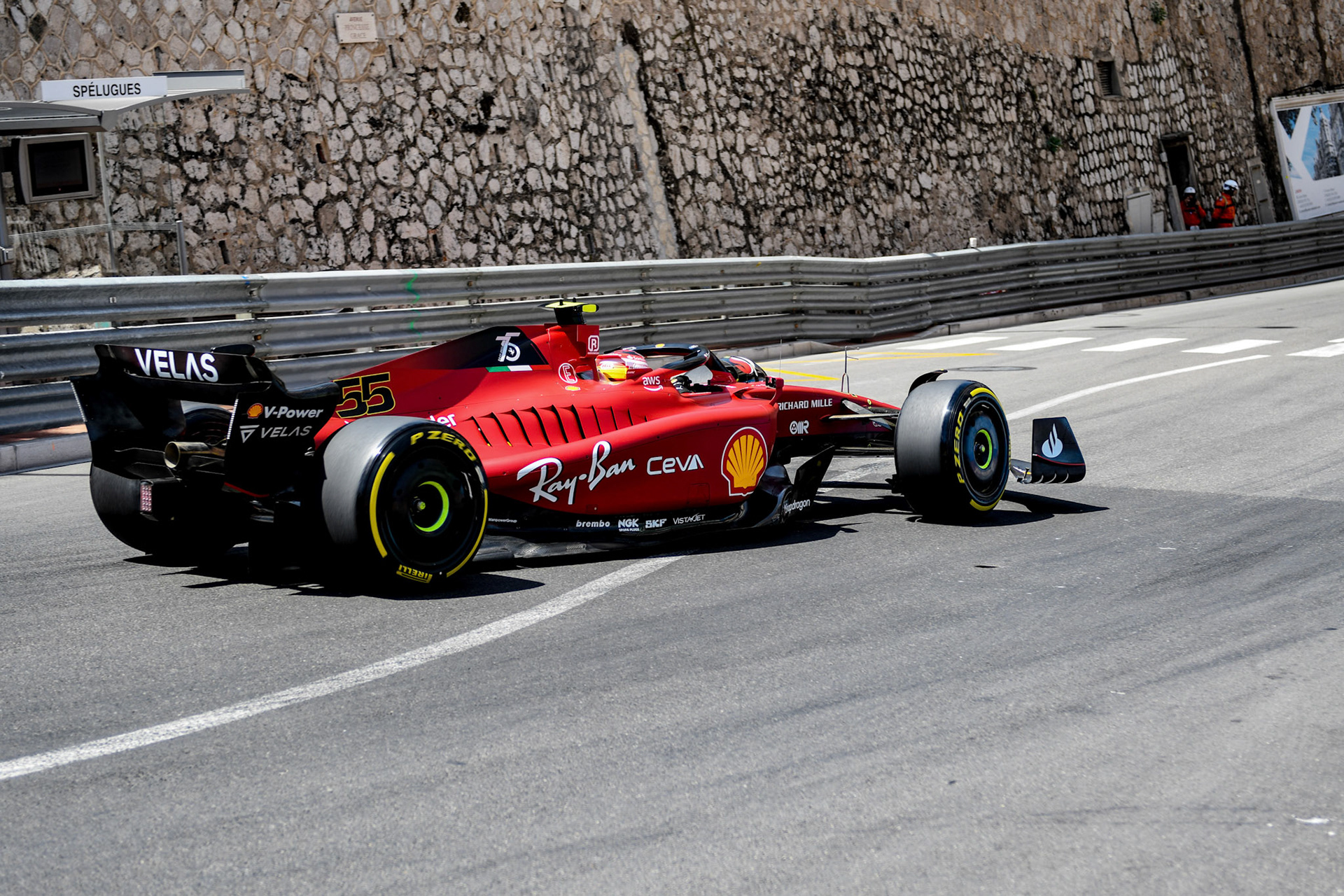 Carlos Sainz (ESP) Scuderia Ferrari; Formel 1 Monaco am 27.05.2022