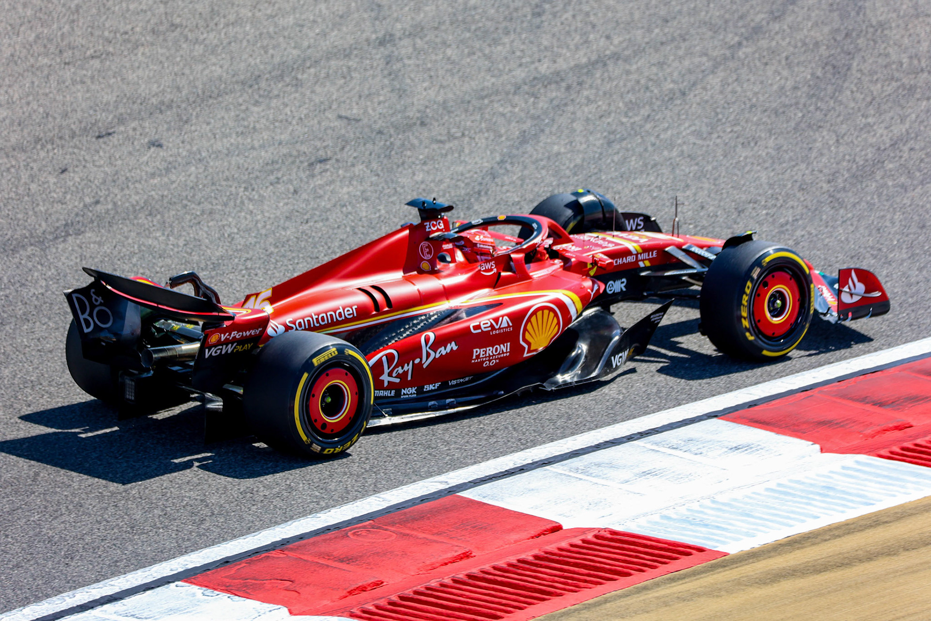 Charles Leclerc #16, Scuderia Ferrari; Formel 1 Pre-Season Tests Bahrain. Donnerstag, 22.02.2024