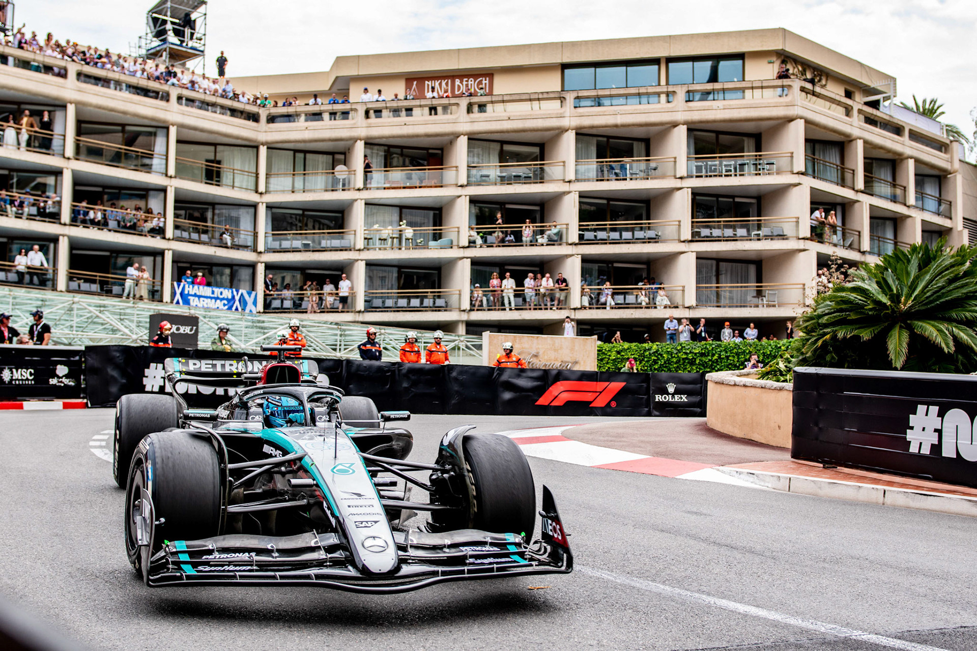 George Russell #63, Mercedes-AMG Petronas F1 Team; Formel1 GP Monaco Freitag, 24.05.2024