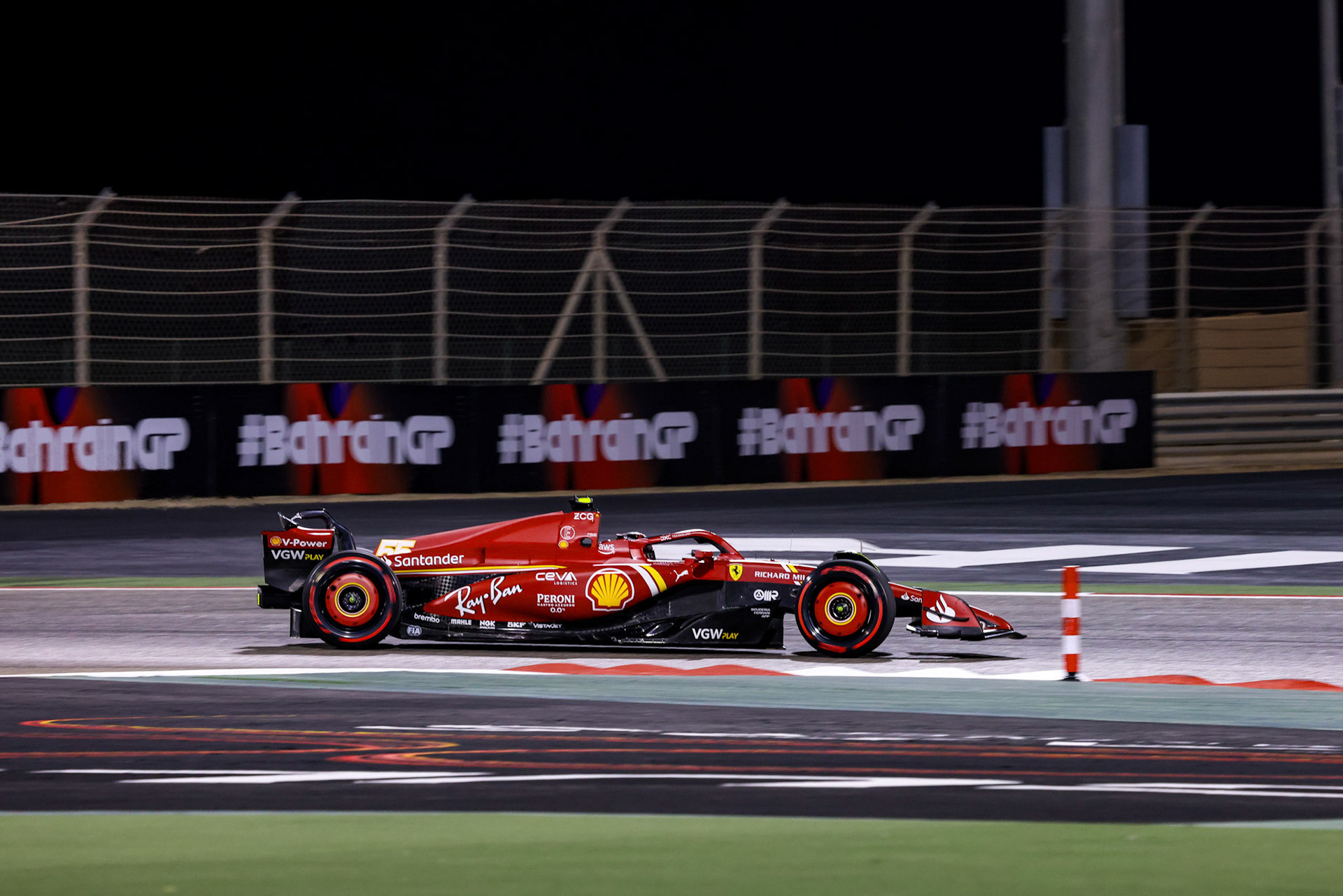 Carlos Sainz #55, Scuderia Ferrari; Formel 1 GP Bahrain. Freitag 01.03.2024