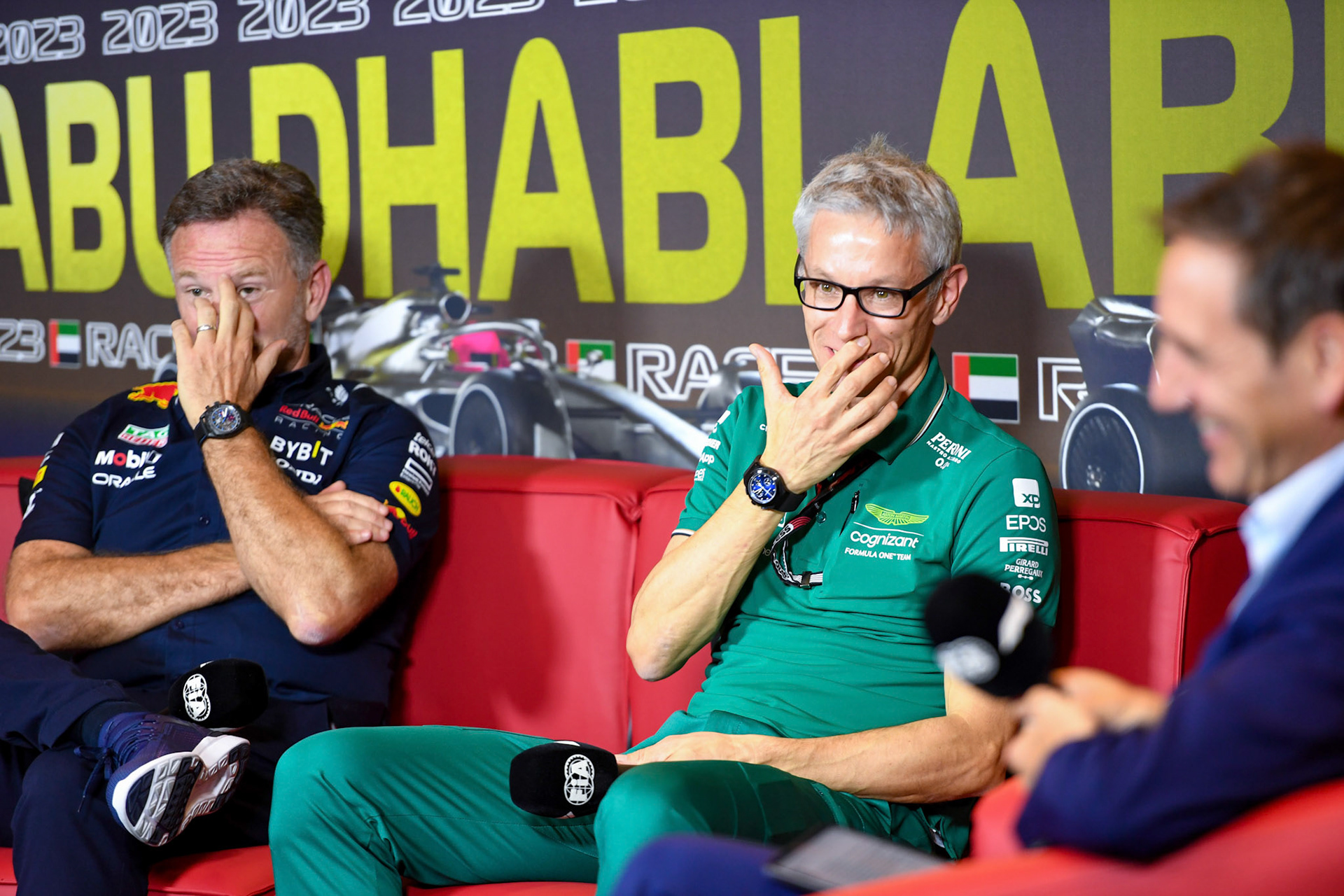 Pressekonferenz mit Christian Horner und Mike Krack; Formel 1 GP Abu Dhabi. Freitag 24.11.2023