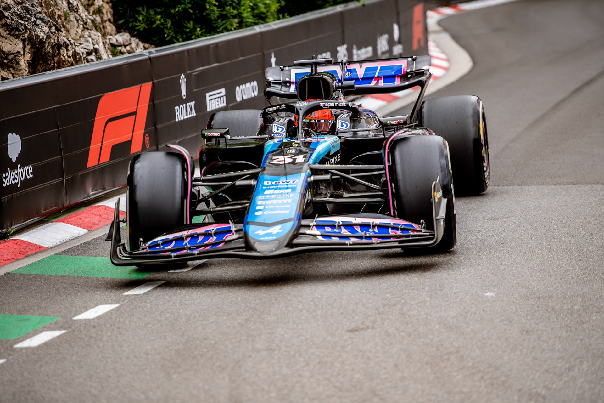 Esteban Ocon #31, BWT Alpine F1 Team; Formel1 GP Monaco Freitag, 24.05.2024