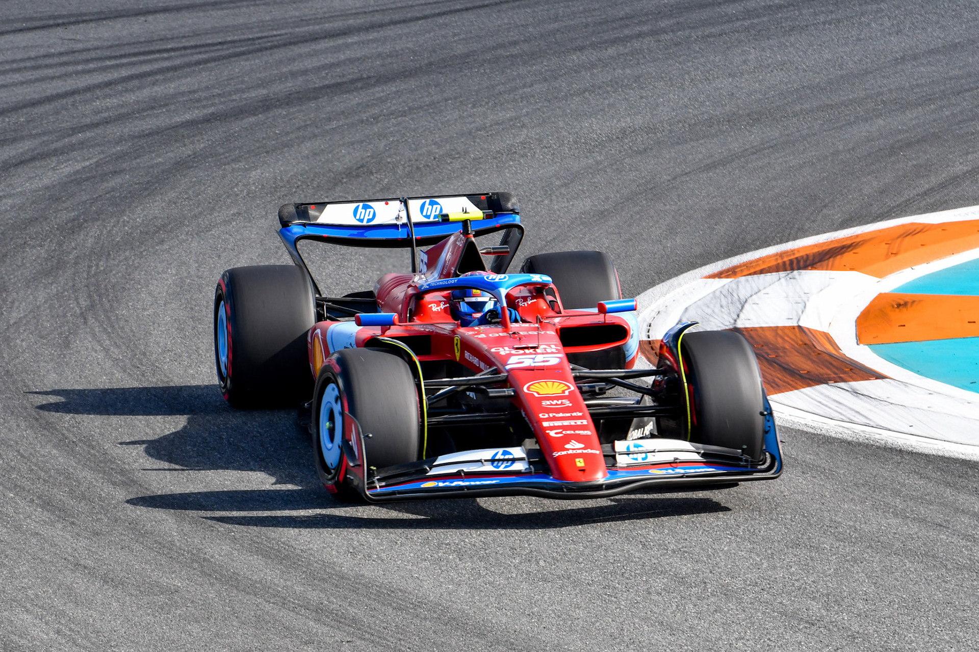 Carlos Sainz #55, Scuderia Ferrari; Formel 1 GP Miami / USA. 05.05.2024