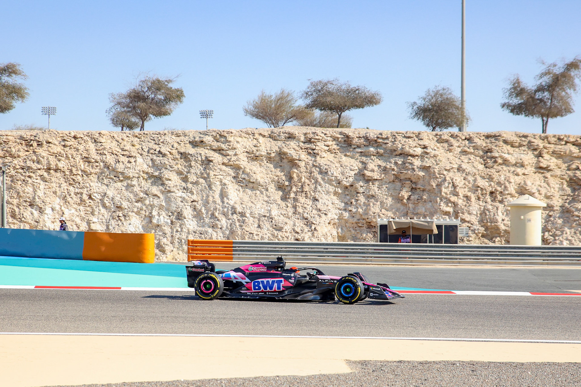 Esteban Ocon #31, BWT Alpine F1 Team; Formel 1 GP Bahrain. Donnerstag 29.02.2024