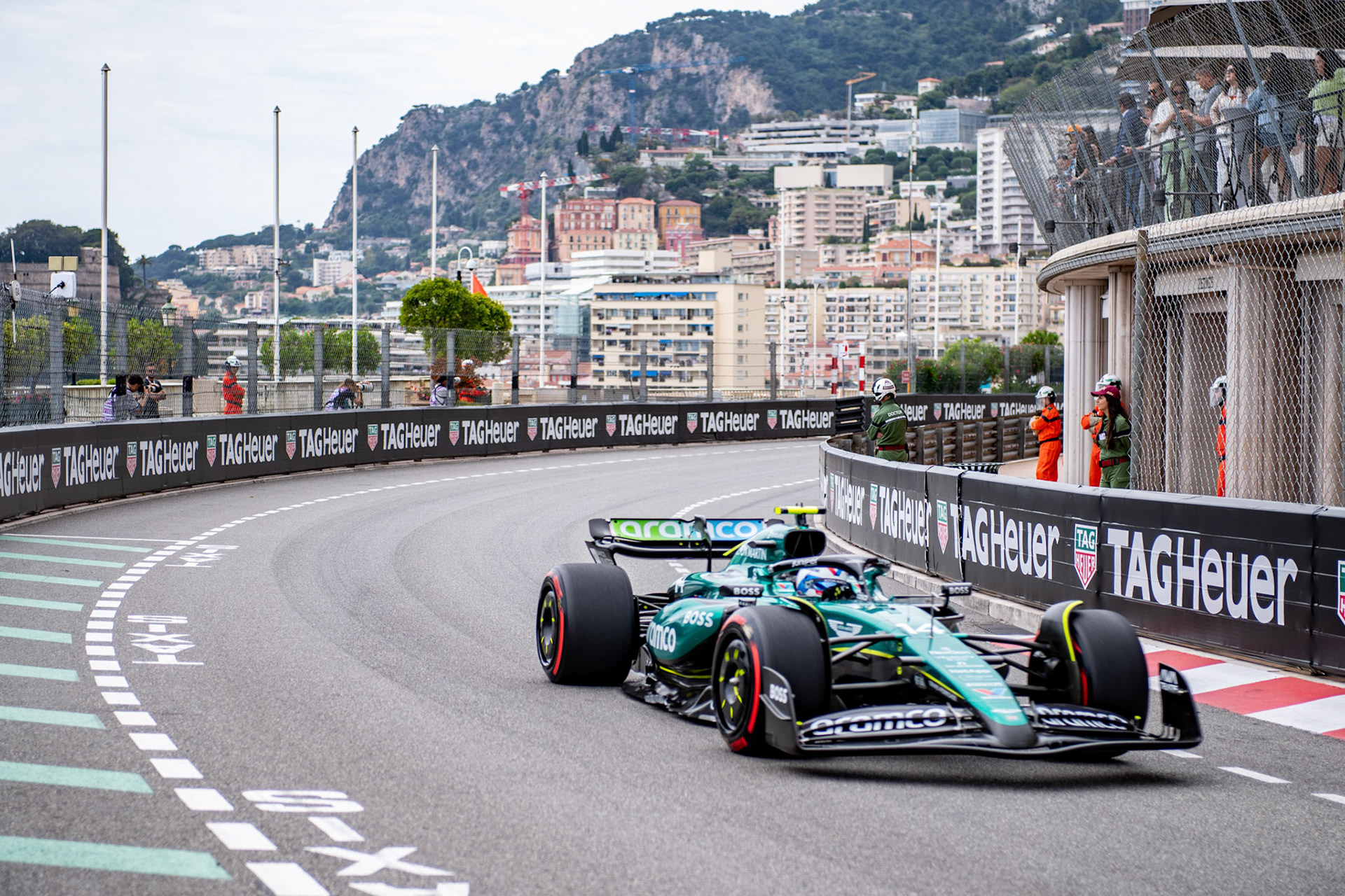 Fernando Alonso #14, Aston Martin Aramco F1 Team; Formel1 GP Monaco Freitag, 24.05.2024