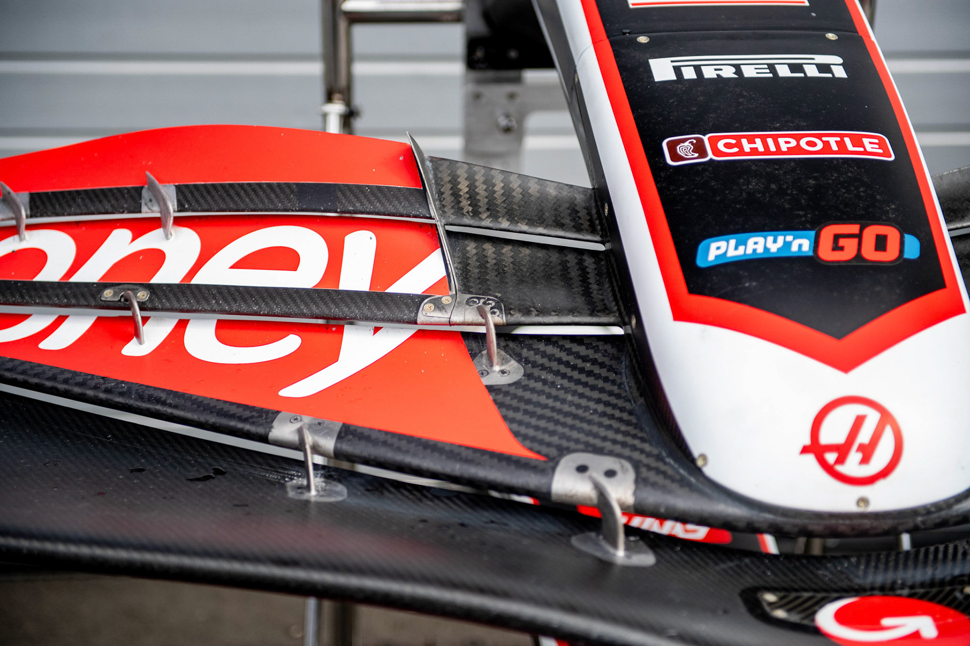 MoneyGram Haas F1 Team Frontflügel;Formel 1 GP Austria / Österreich. Donnerstag, 27.06.2024