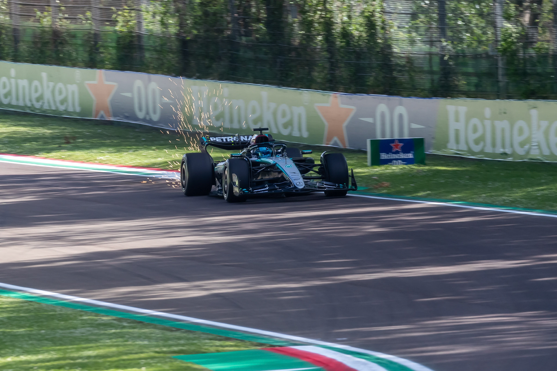 George Russell #63, Mercedes-AMG Petronas F1 Team; F1 GP Imola / Italien Freitag, 17.05.2024