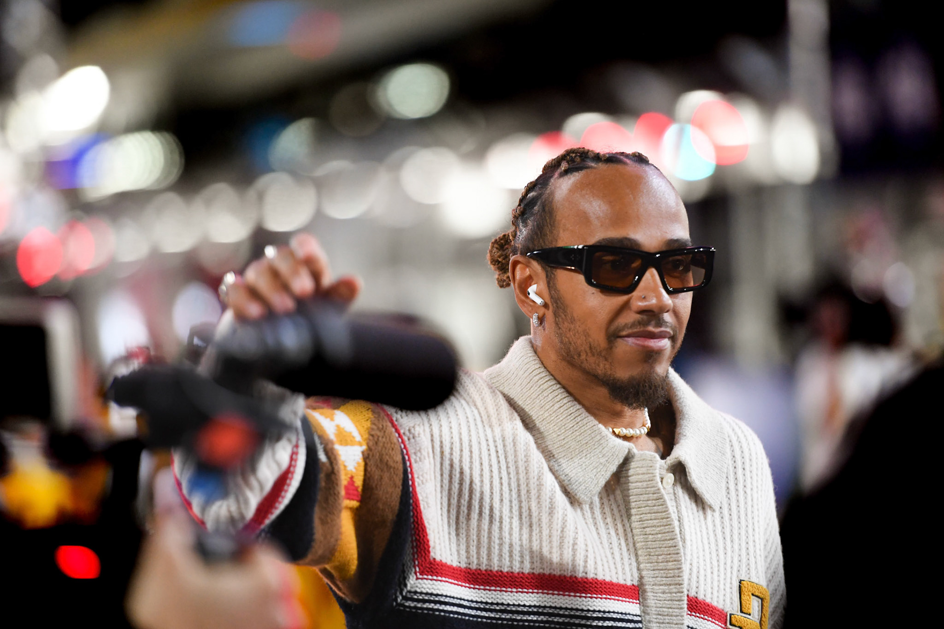 Lewis Hamilton (GBR) Mercedes AMG F1 Team; Formel 1 GP USA Las Vegas. Sonntag 19.11.2023